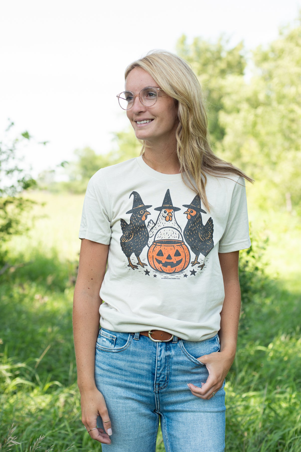 Chicken Witches Halloween Tee