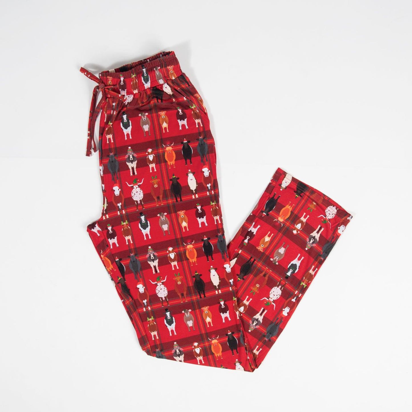 Christmas Cow Bamboo Pajama Pants - American Farm Company