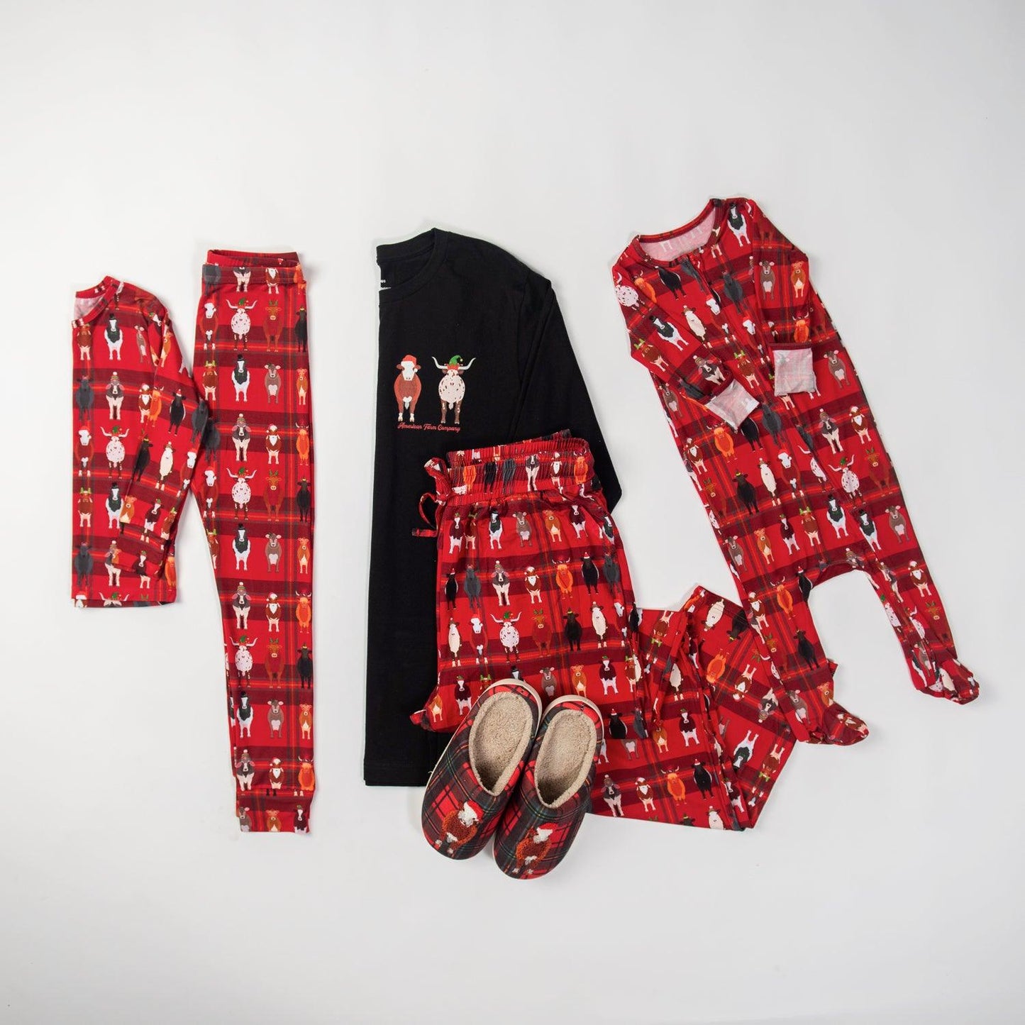 Christmas Cow Bamboo Pajama Pants - American Farm Company
