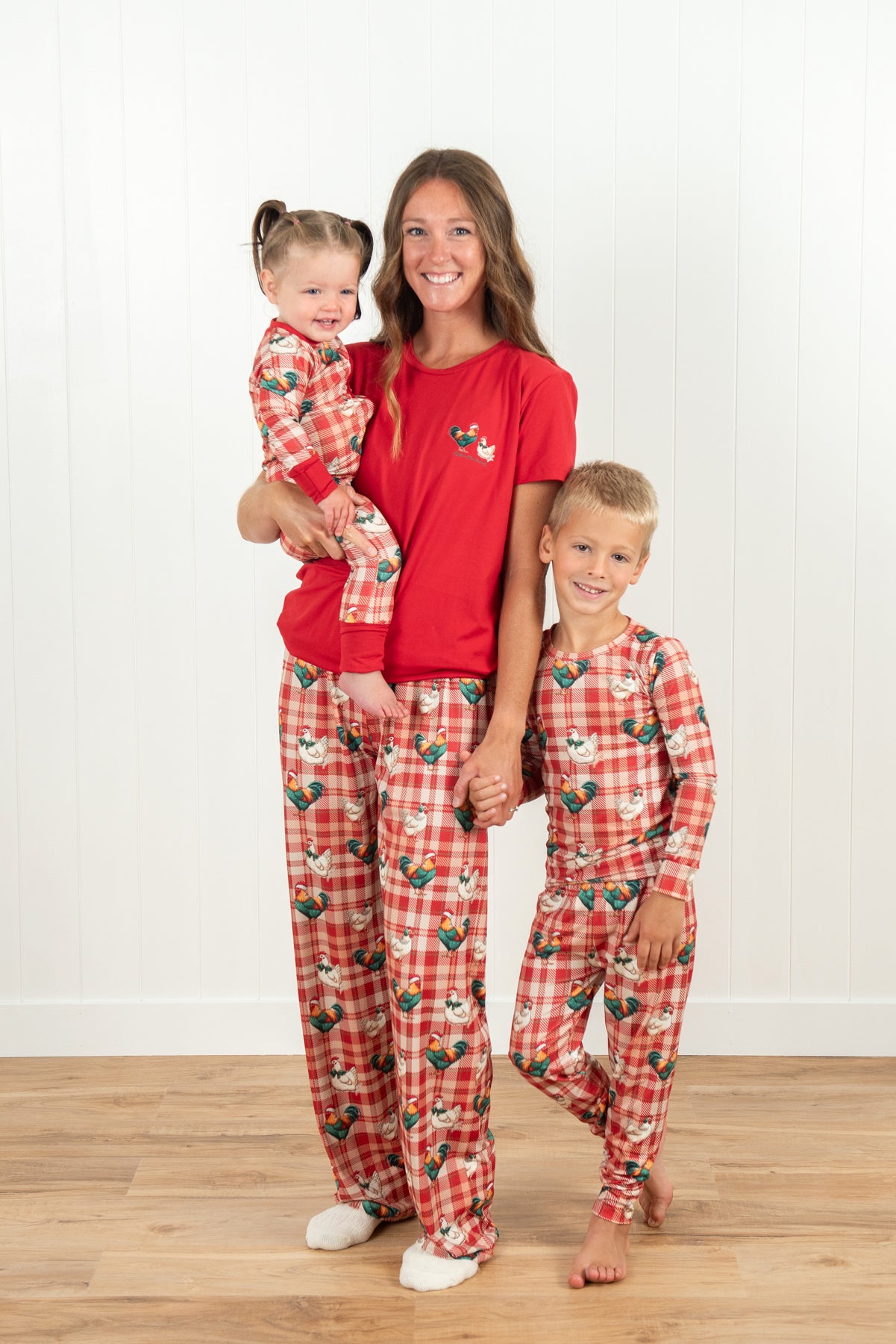 Christmas Chicken Plaid Toddler/Youth Pajama Set *PREORDER*