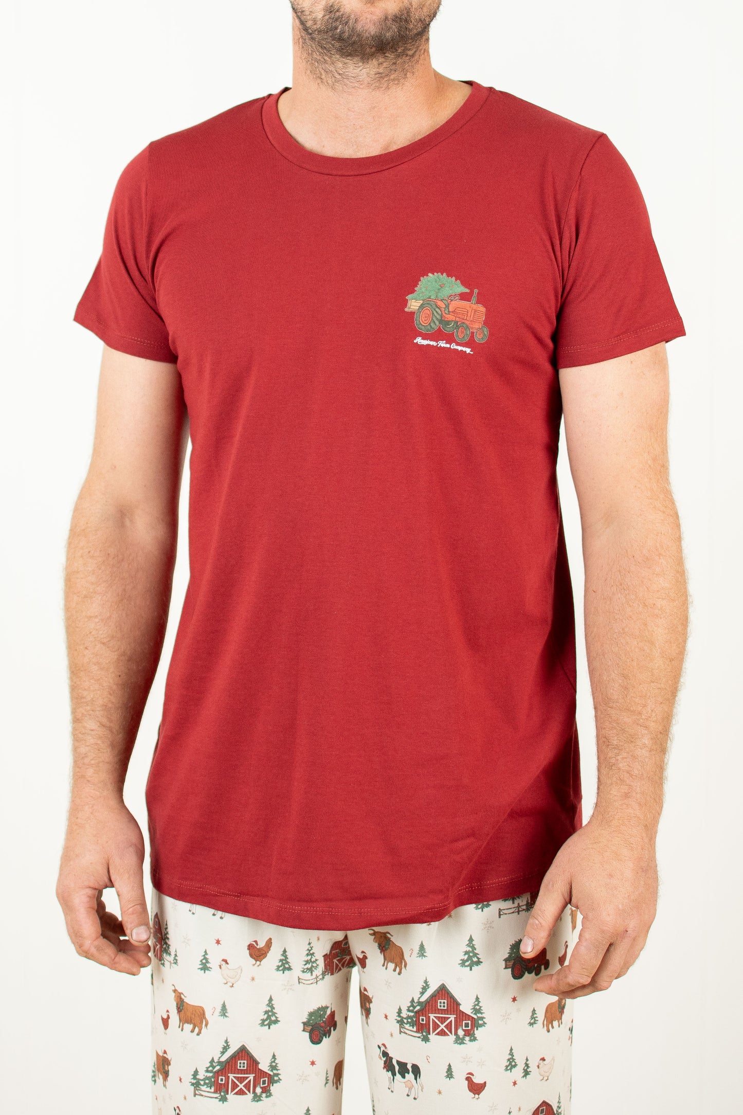Christmas Barns & Animals Adult Pajama Shirt *PREORDER*