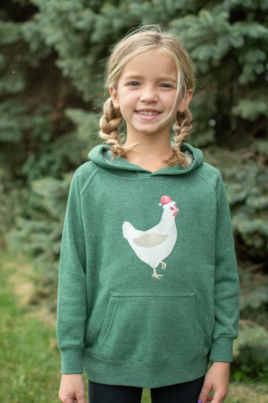 Christmas Chicken Toddler/Youth Hoodie