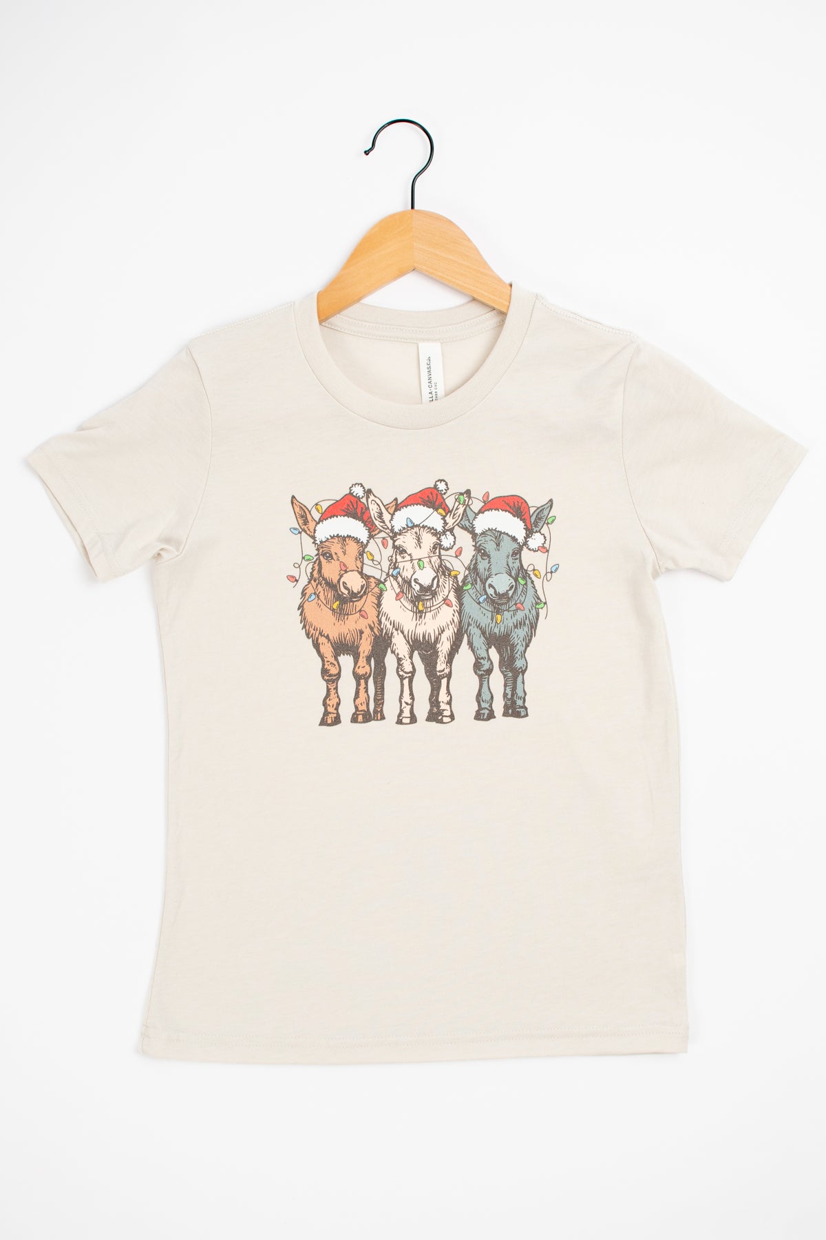 Christmas Donkeys with Lights Youth Tee