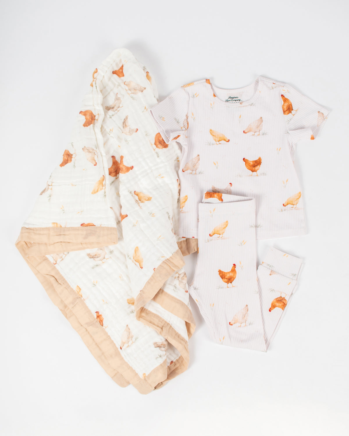 Classic Chicken Cotton Kid Blanket