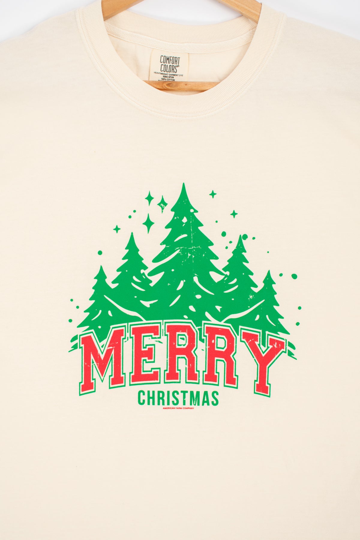 Classic 'Merry Christmas' Ivory Tee