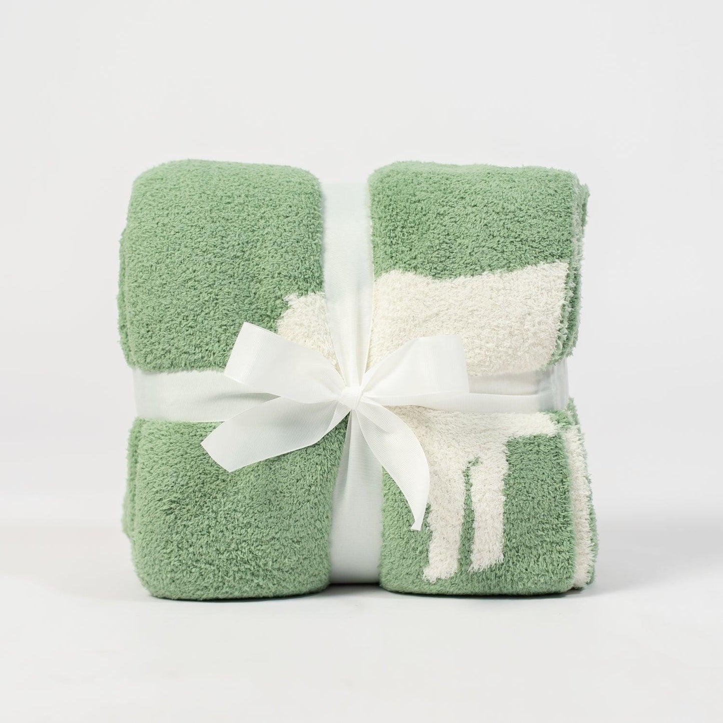 Cow Green Luxe Throw Blanket - American Farm Company