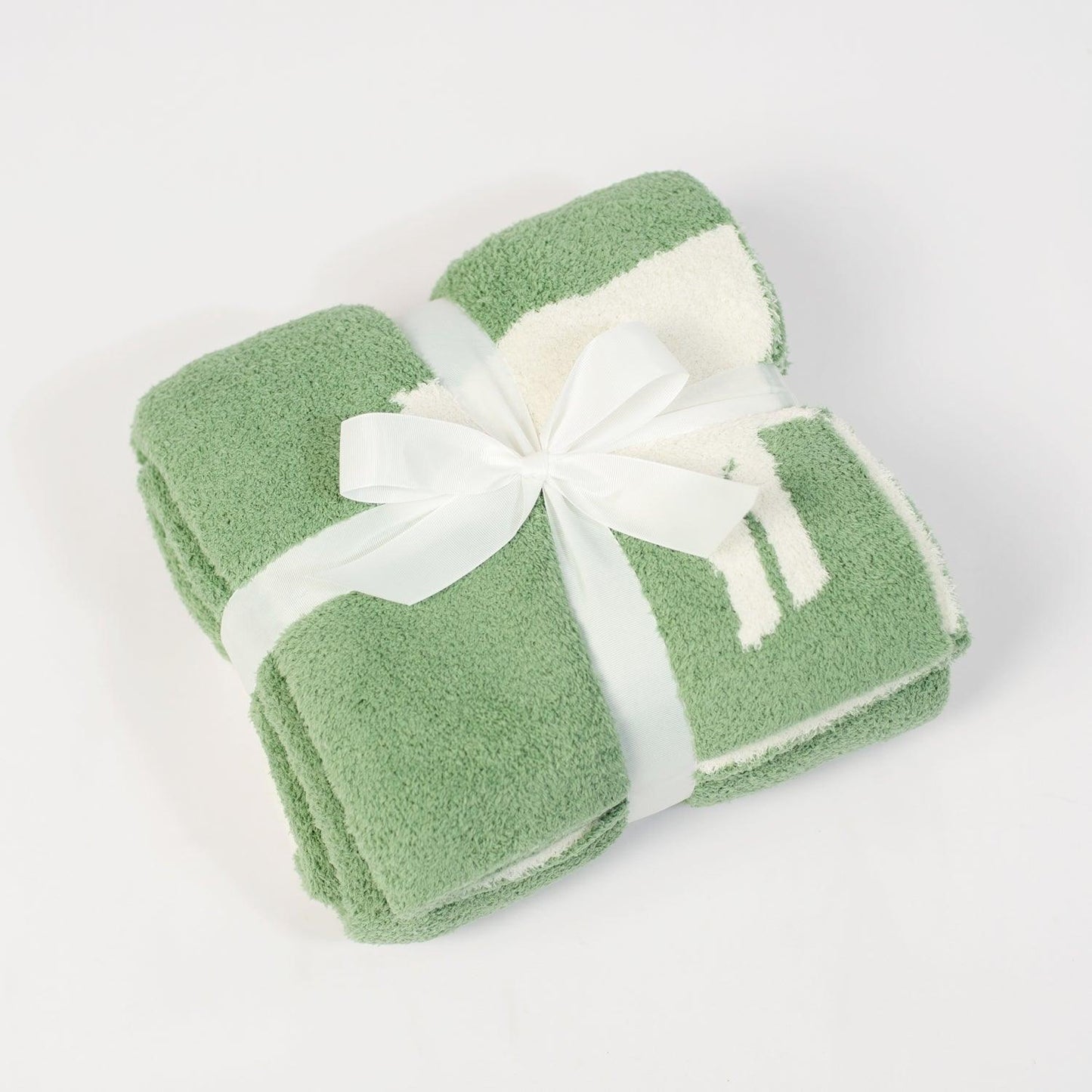 Cow Green Luxe Throw Blanket - American Farm Company