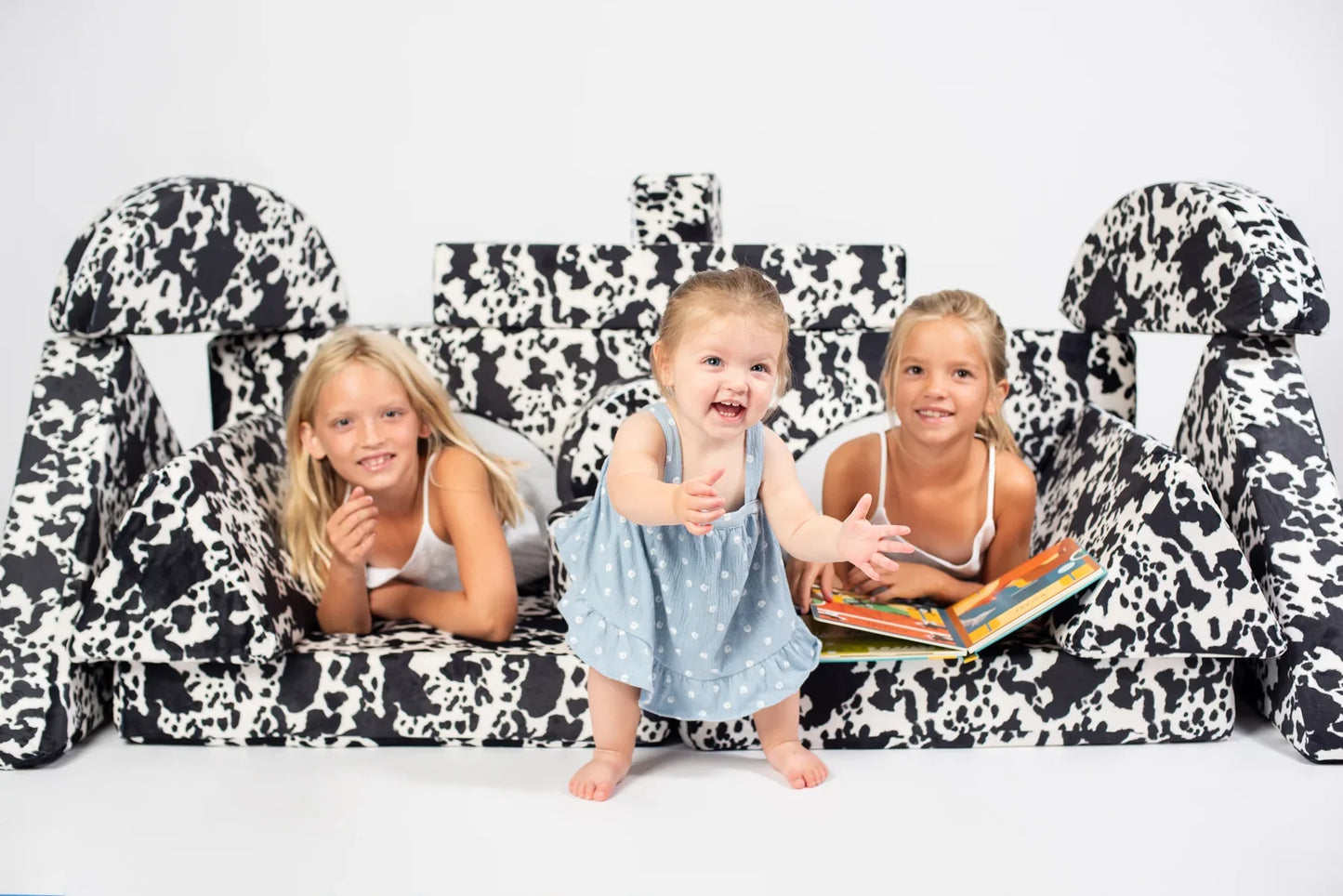 Cow Print Kids 14pc Foam Couch *PREORDER*
