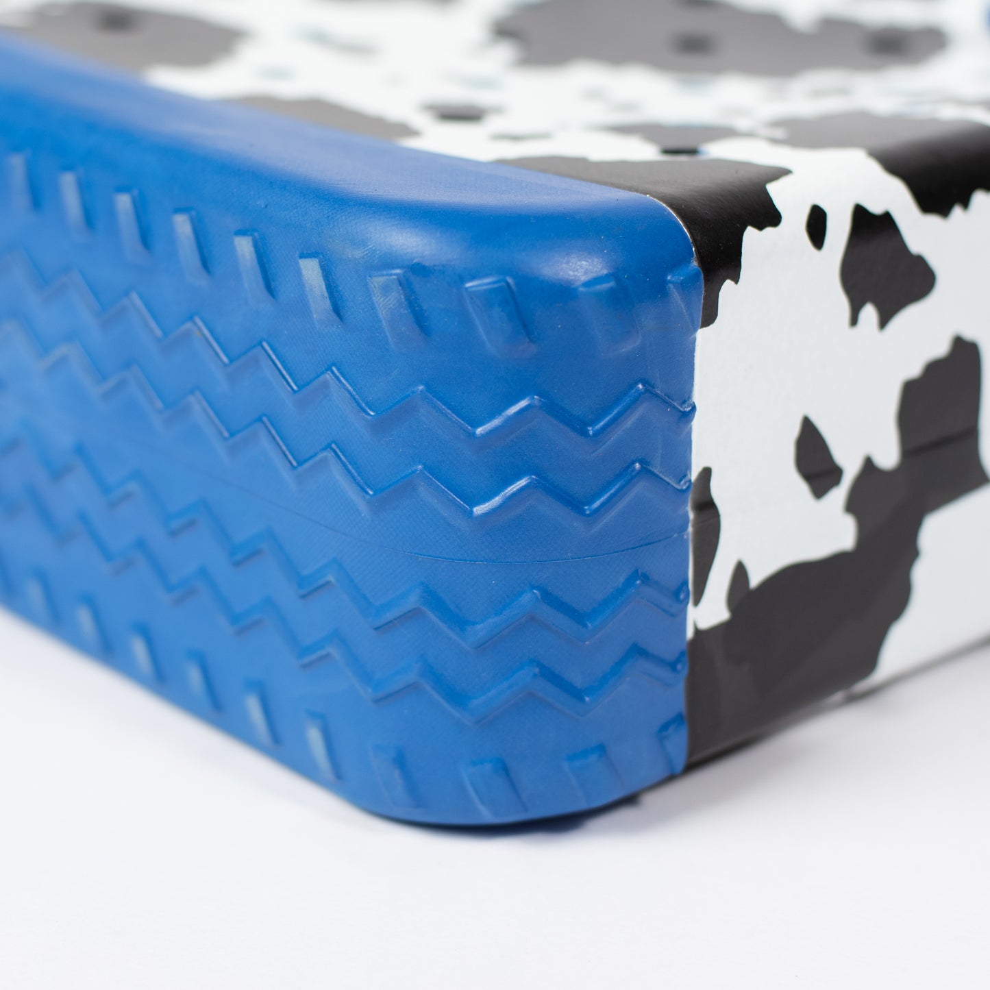 Cow Print Mini Rubber Beach Tote - Blue Bottom - American Farm Company