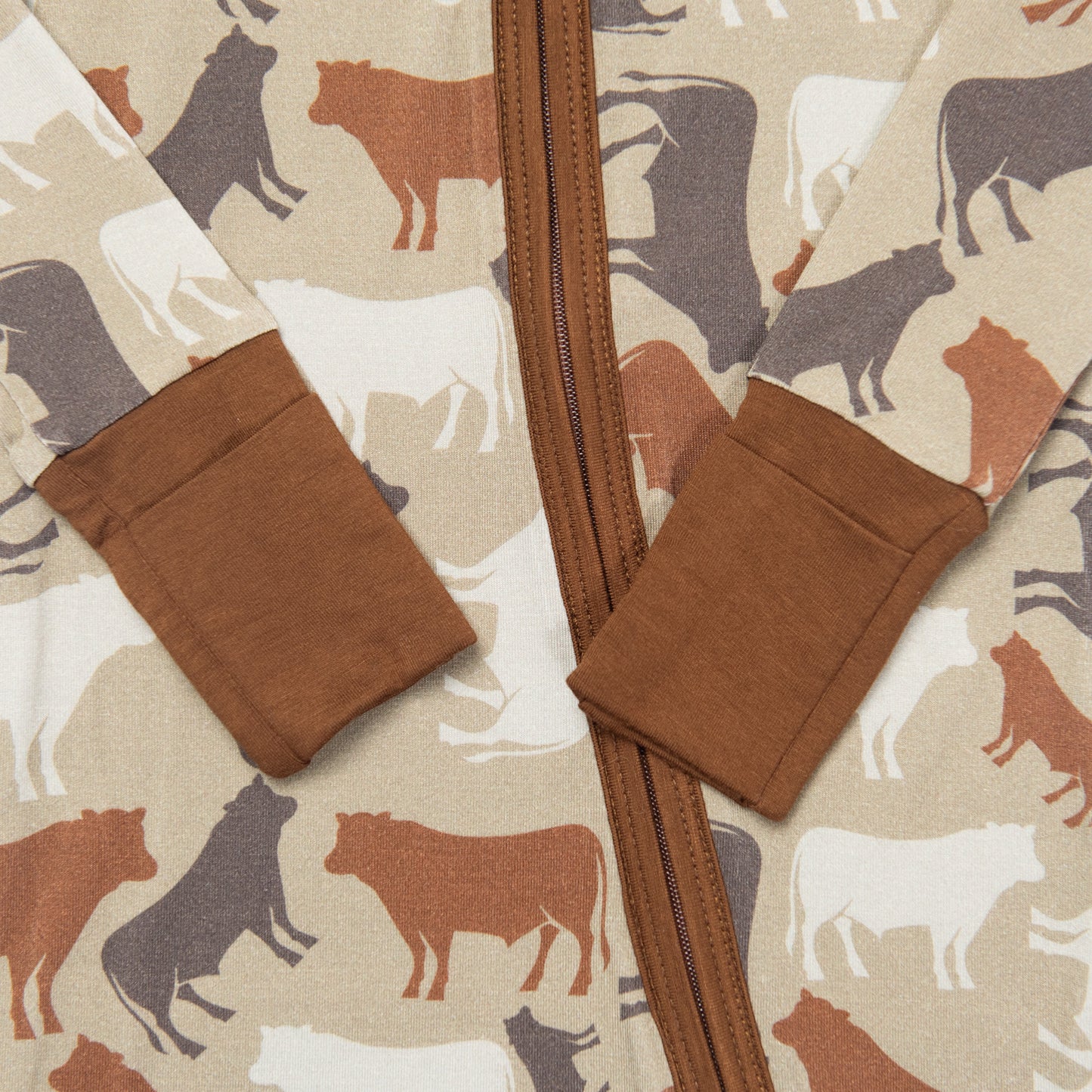 Cow Camo™ Baby Bamboo Zippy - American Farm Company