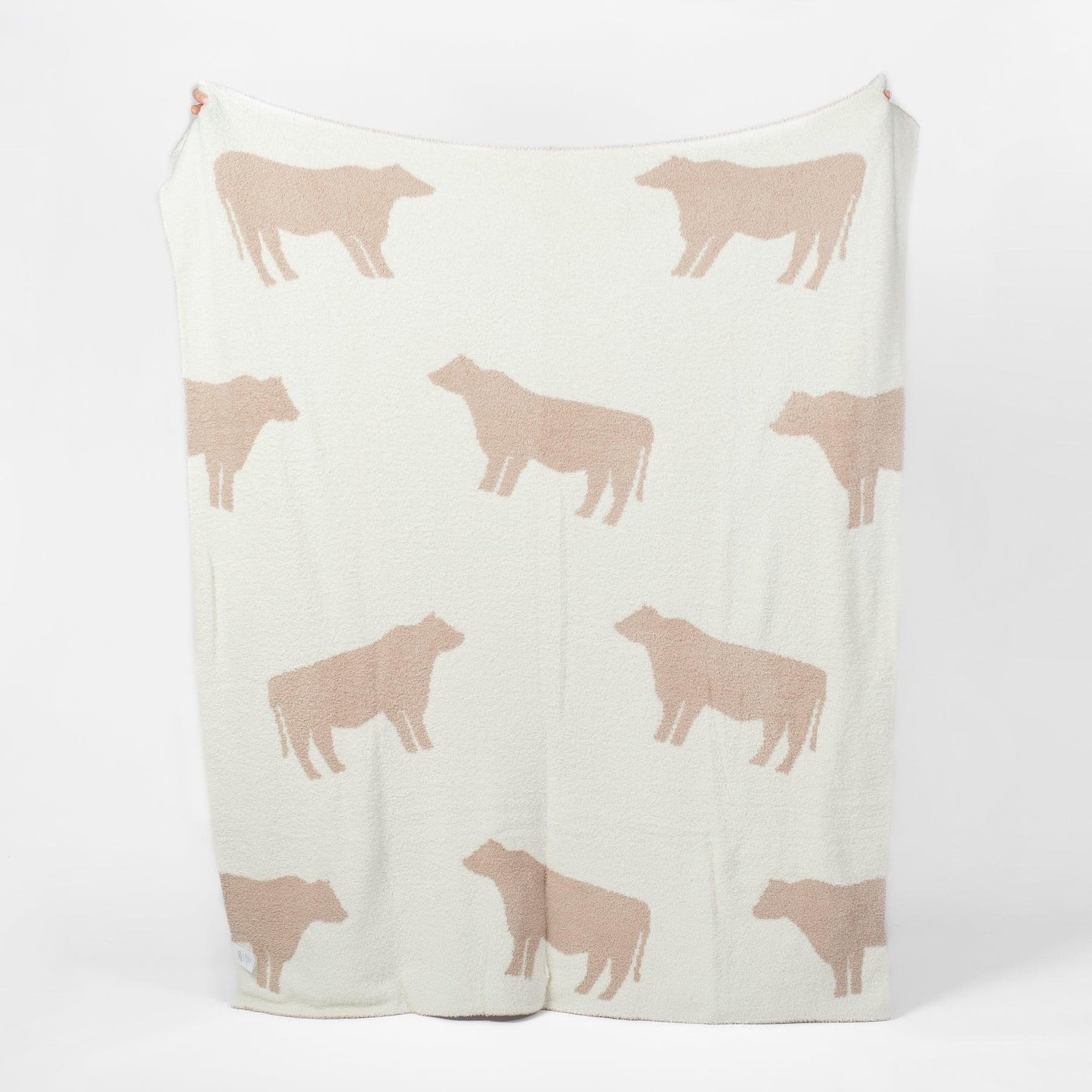 Cow Tan Luxe Throw Blanket - American Farm Company