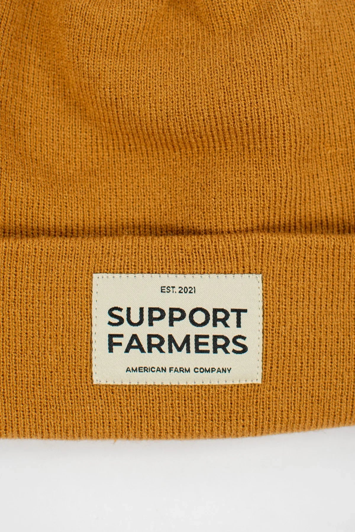 Coyote Brown ‘Support Farmers’ Beanie