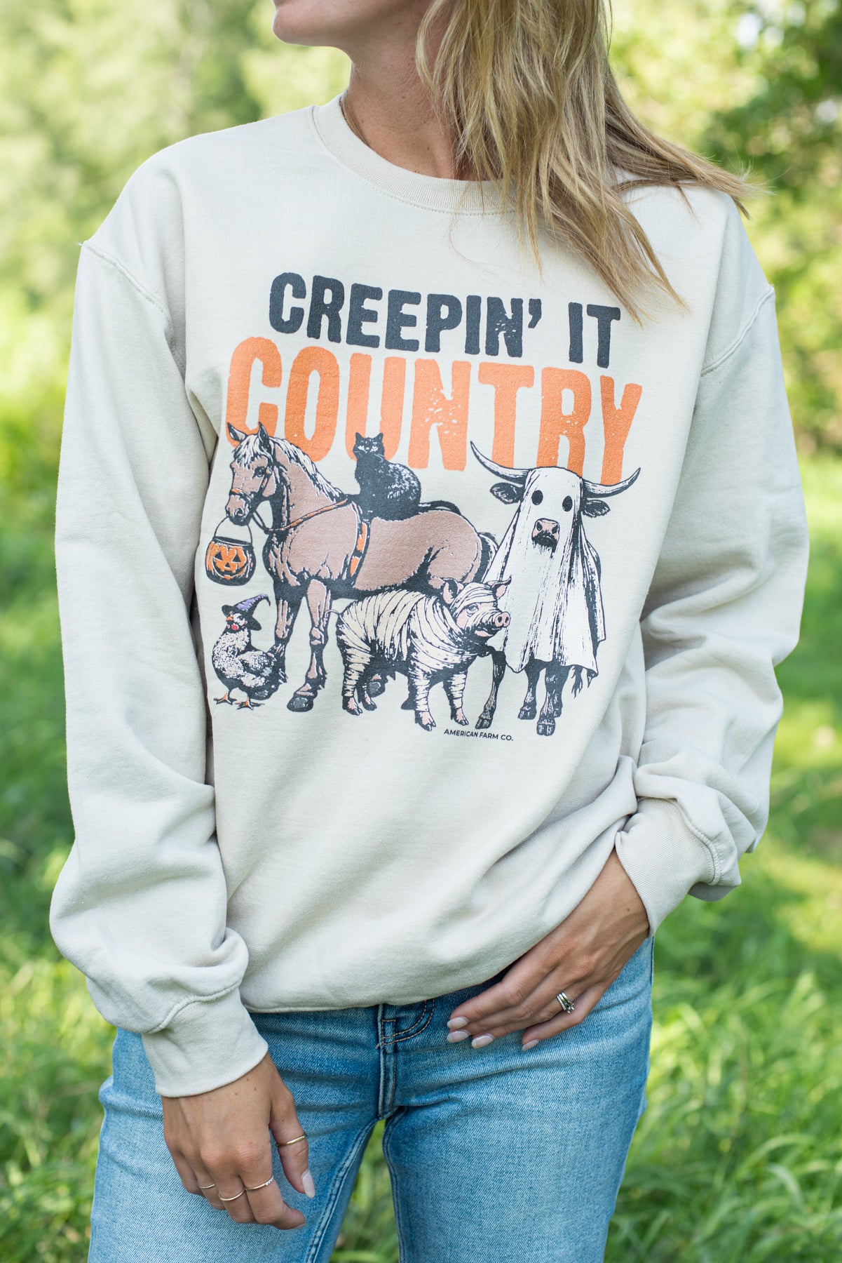 'Creepin it Country' Crewneck