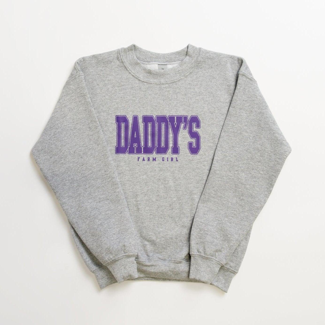 Daddy's Farm Girl Toddler/Youth Crewneck - American Farm Company