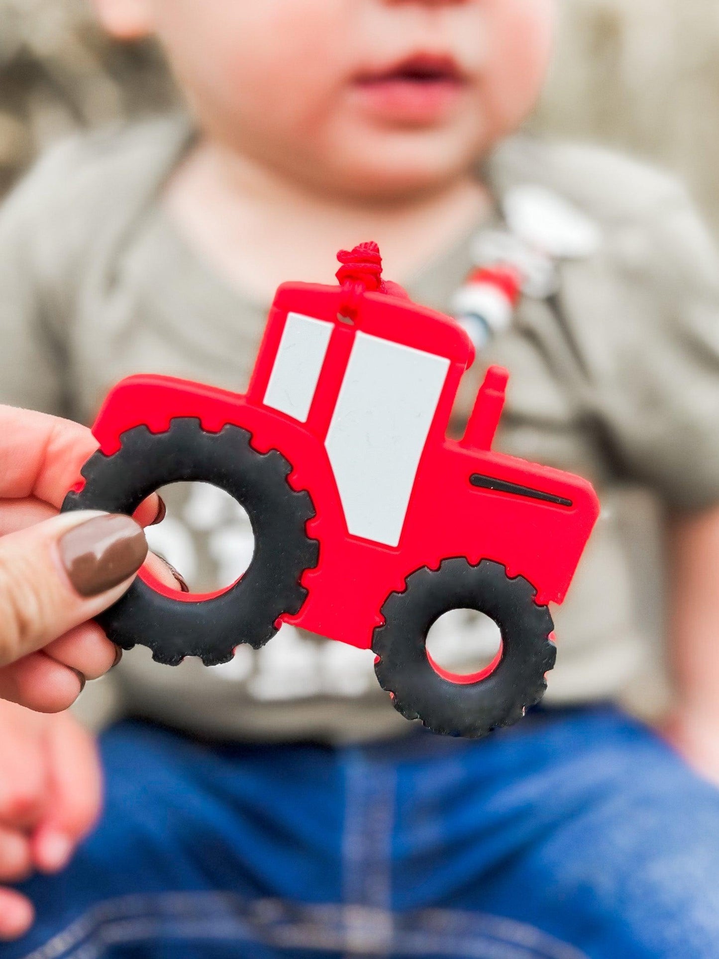 Red Tractor Teether - American Farm Company
