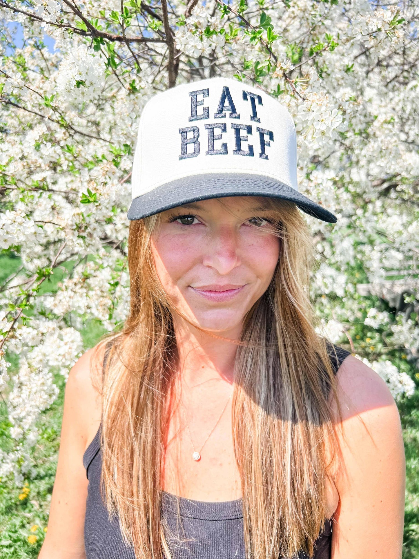 Eat Beef Embroidered Trucker Hat