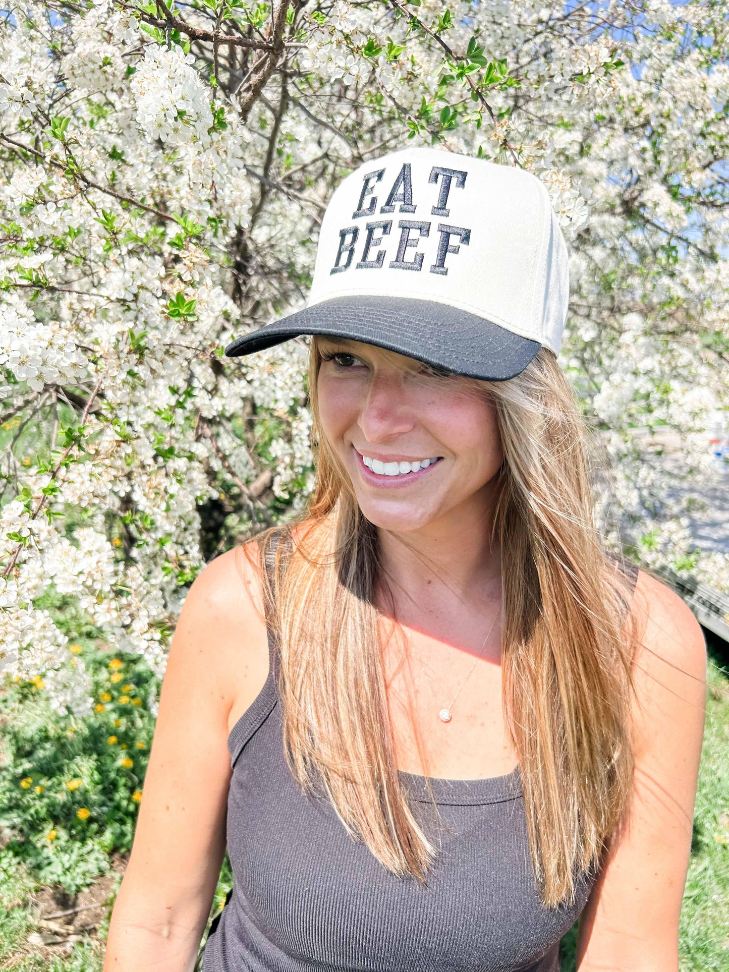 Eat Beef Embroidered Trucker Hat