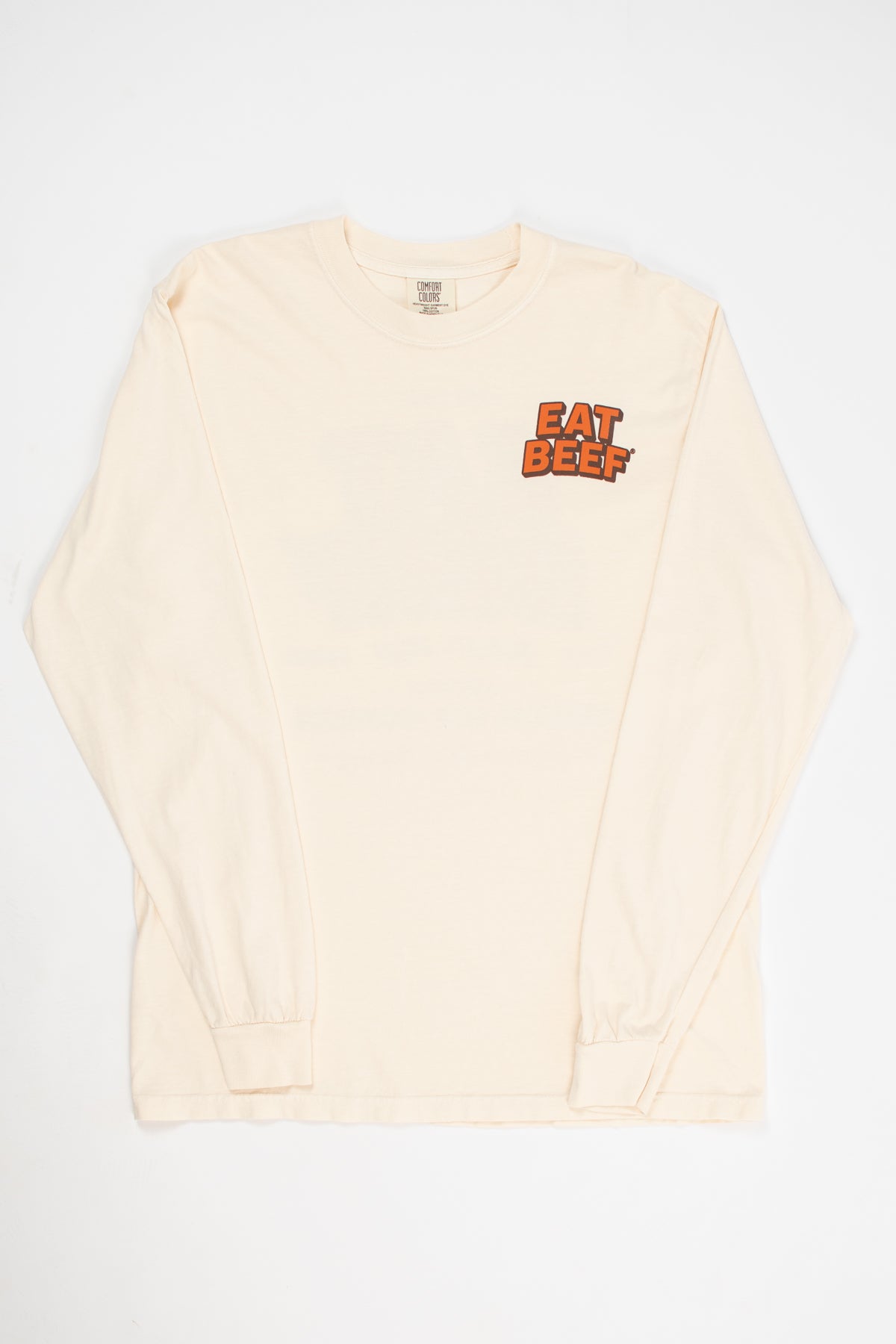 'Eat Beef' Ivory Long Sleeve