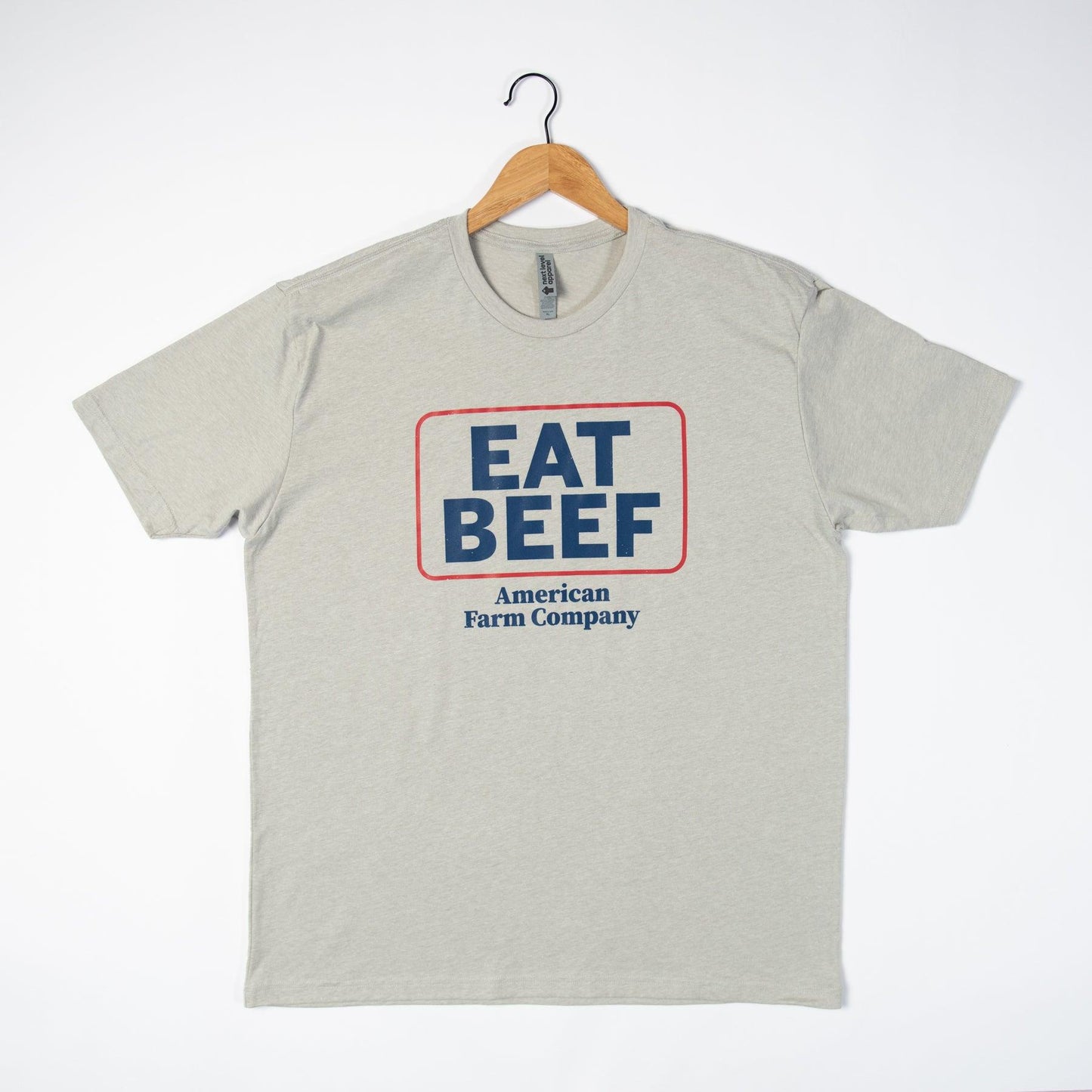 'Eat Beef' Grey Tee - American Farm Company