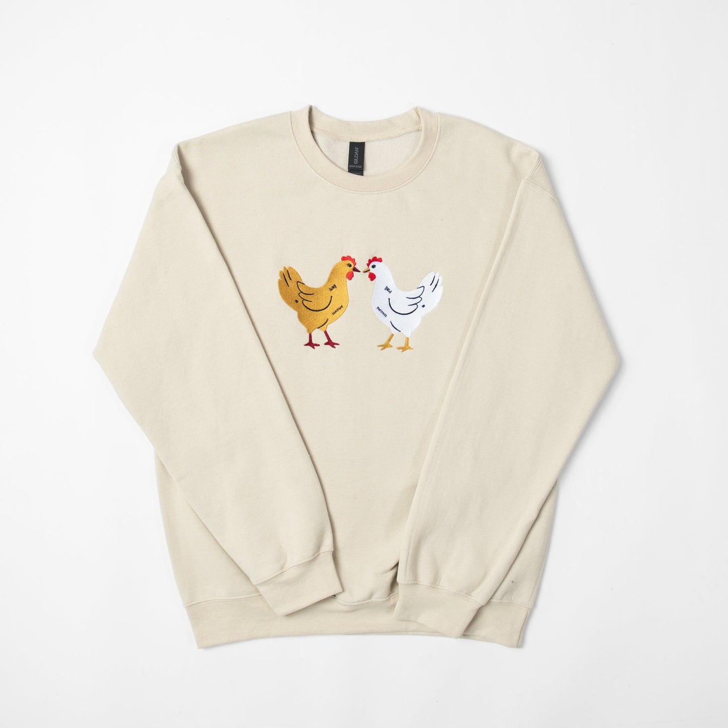 Embroidered Chicken Crewneck - American Farm Company
