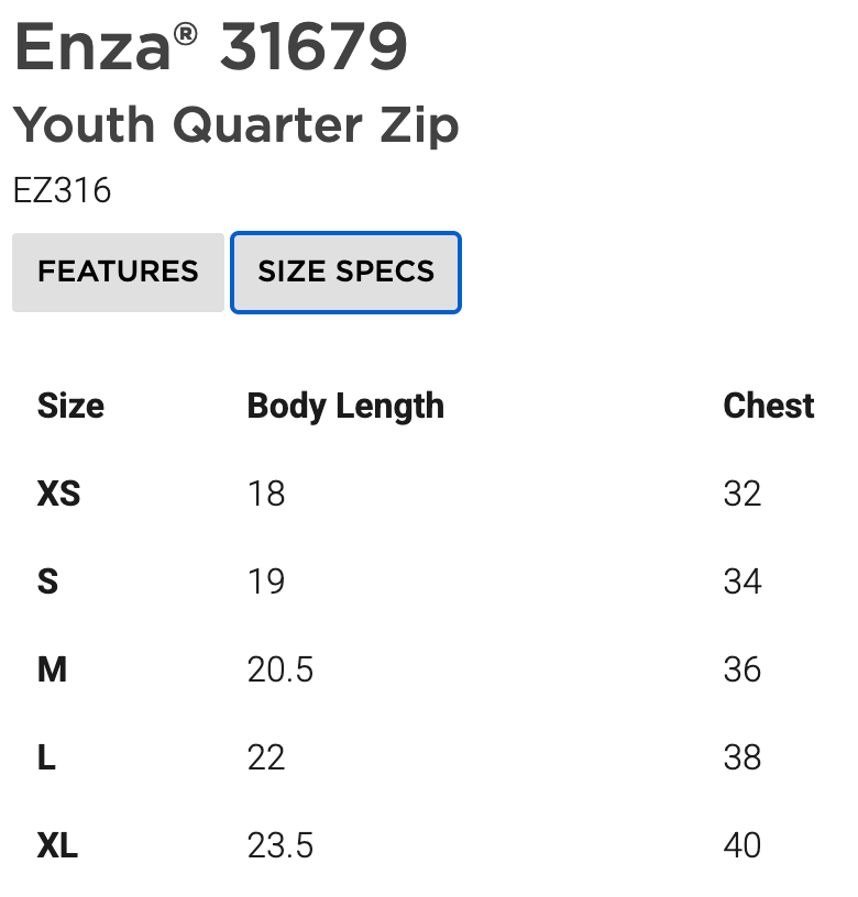 'Eat Beef America' Grey Youth 1/4 Zip