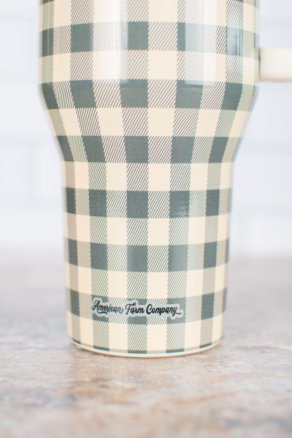 Evergreen Gingham 40oz Water Tank Tumbler