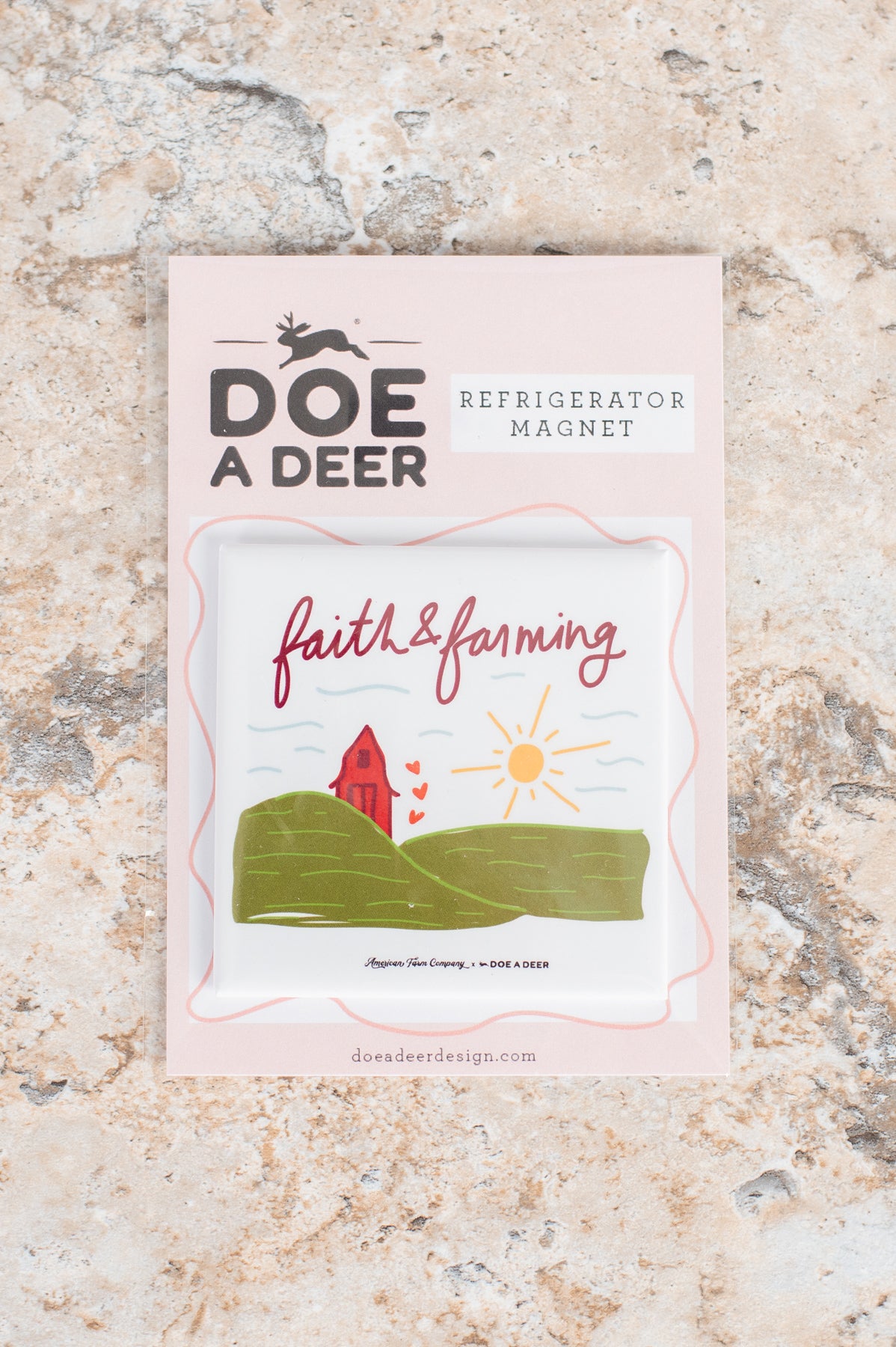 'Faith & Farming' Refrigerator Magnet