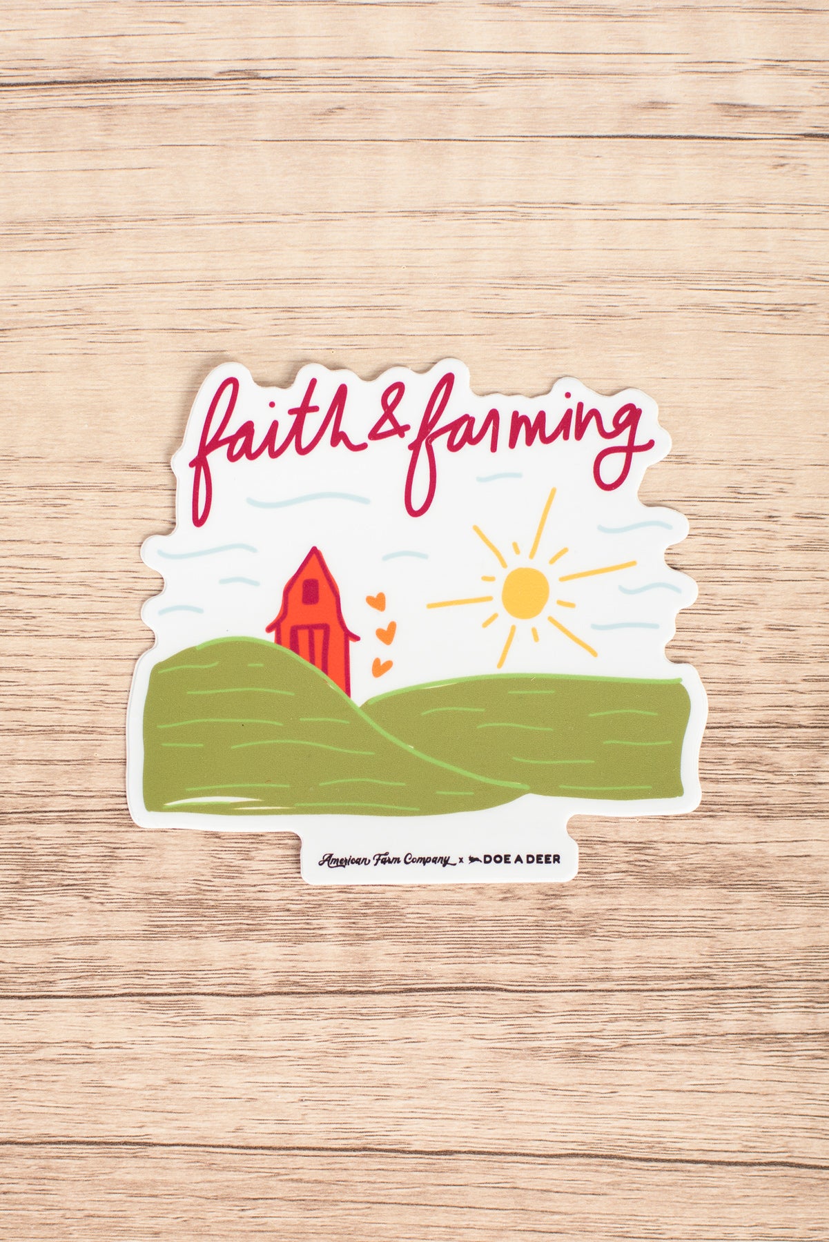 'Faith & Farming' Sticker