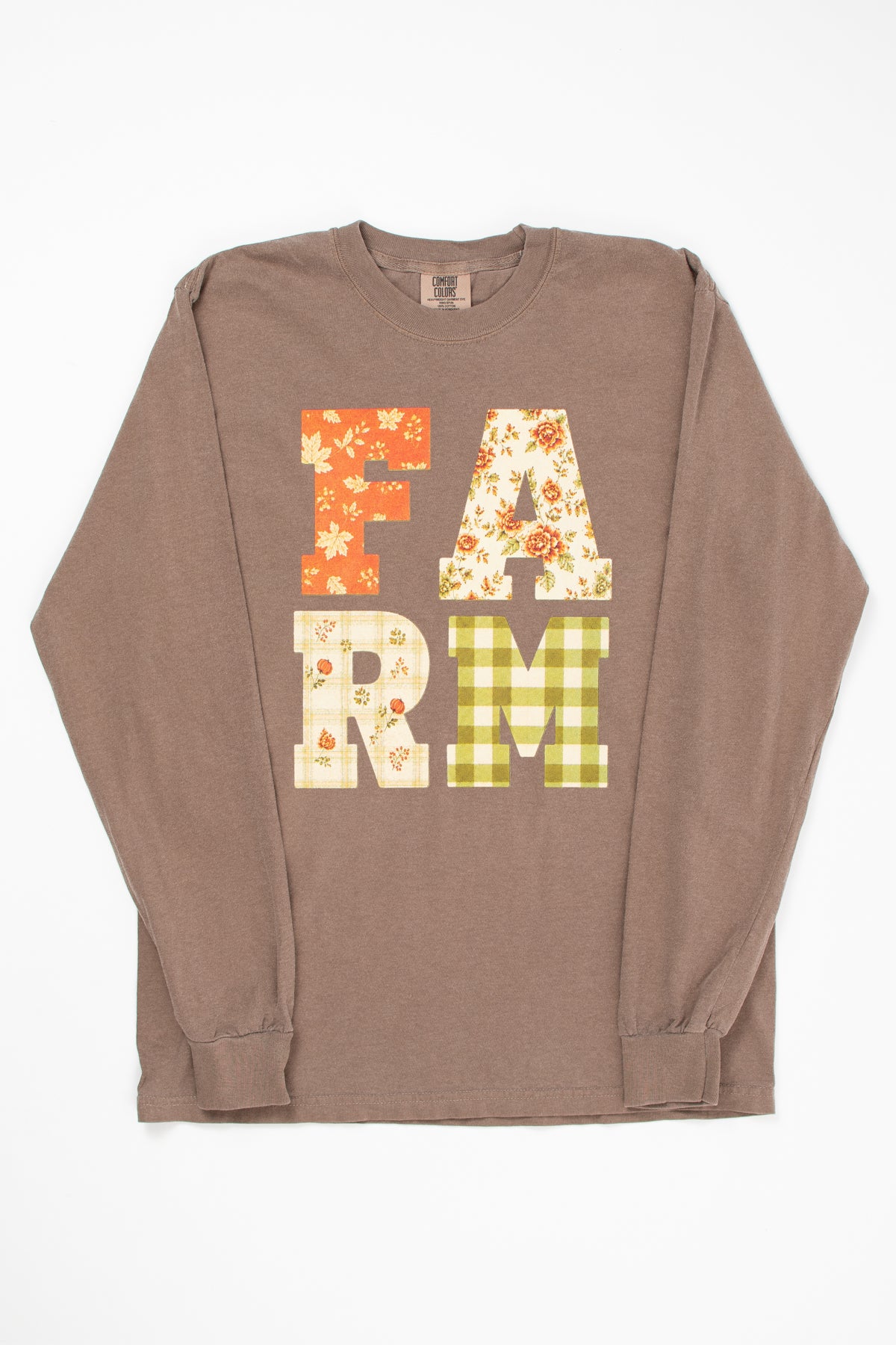 Fall Floral 'Farm' Adult Long Sleeve