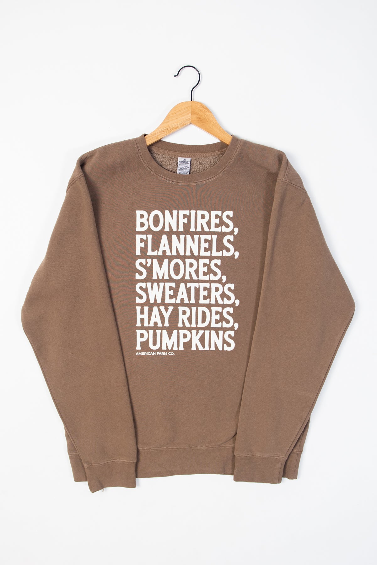 Fall Vibes Brown Crewneck