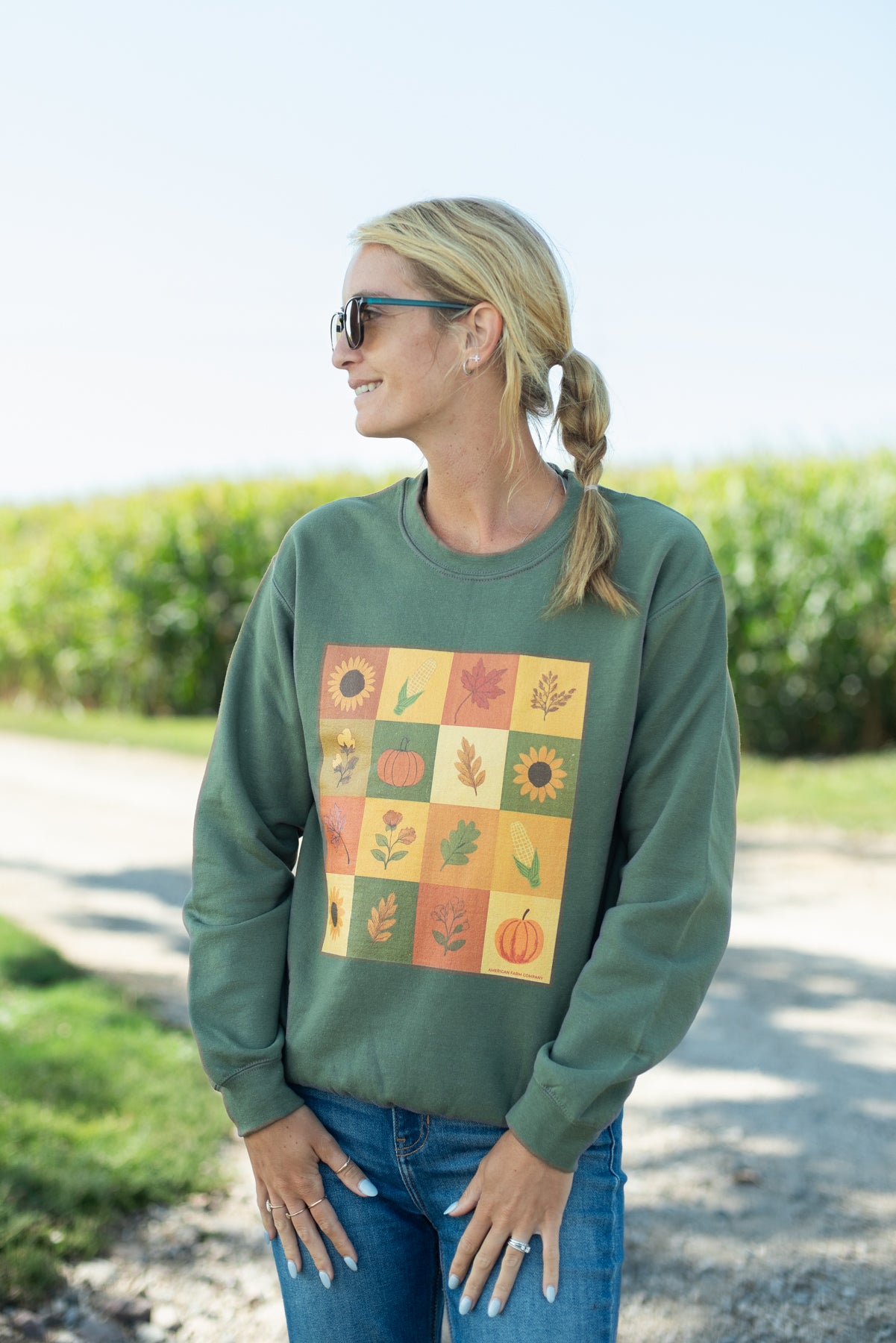 Fall Checkers Crewneck