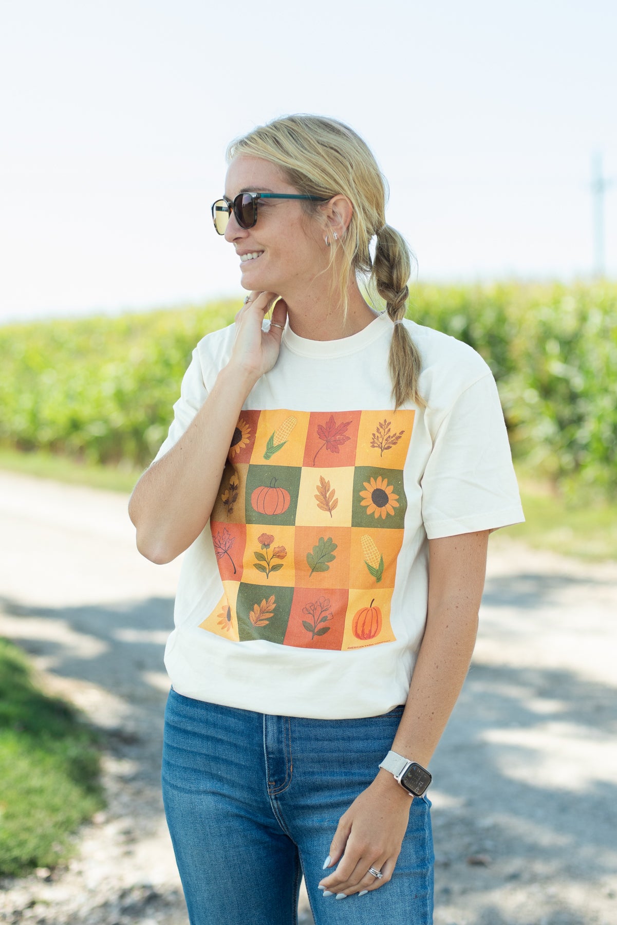 Fall Checkers Tee