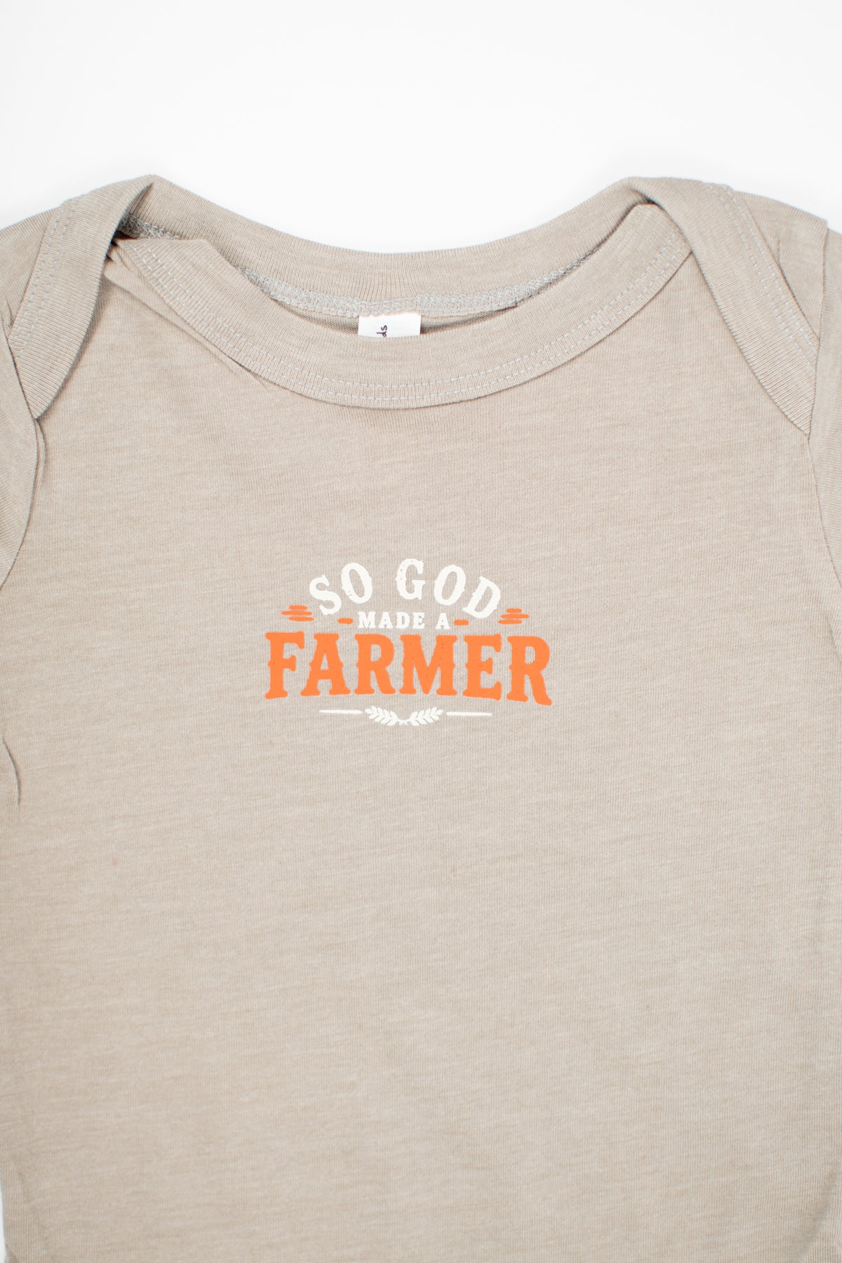 Fall 'So God Made a Farmer' Baby Onesie