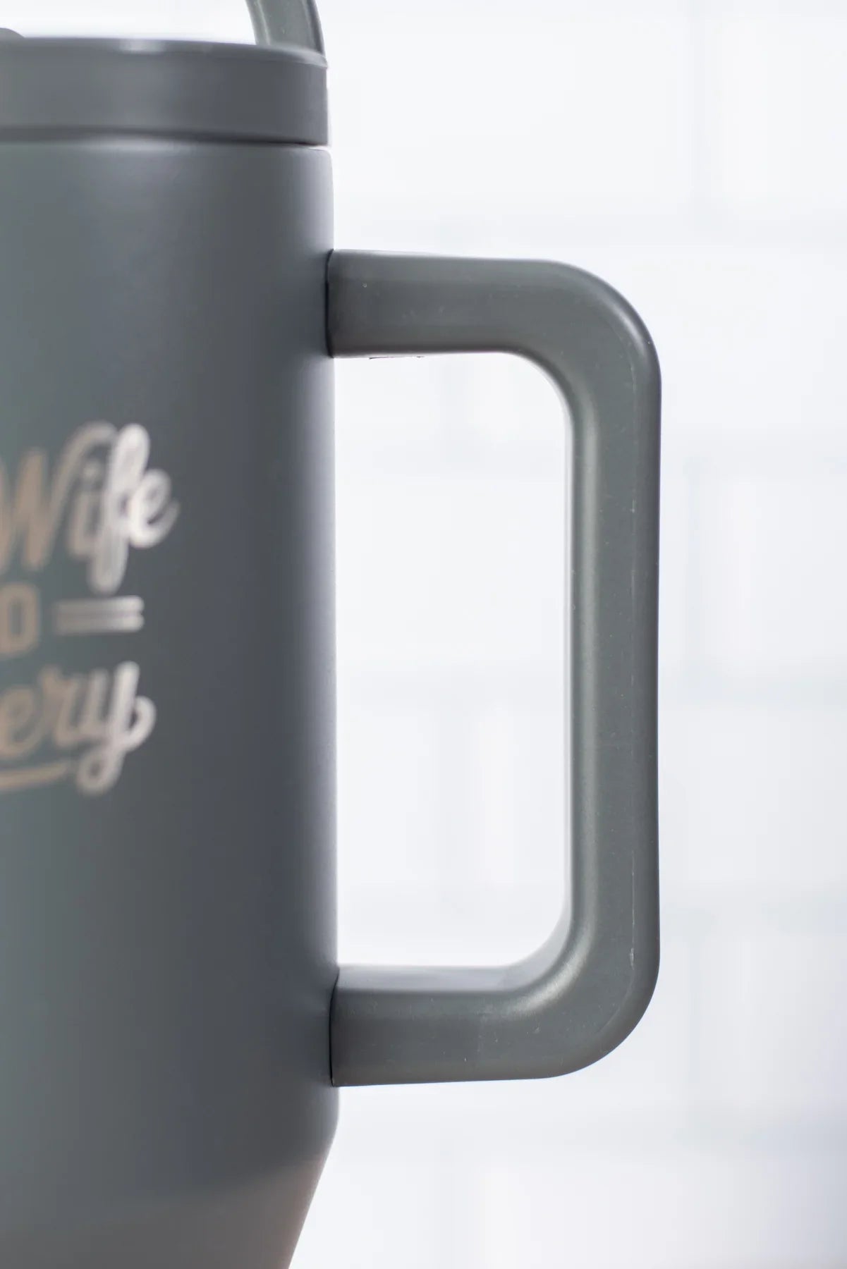 'Farm Wife Field Delivery' 40oz Water Tank Tumbler - Charcoal