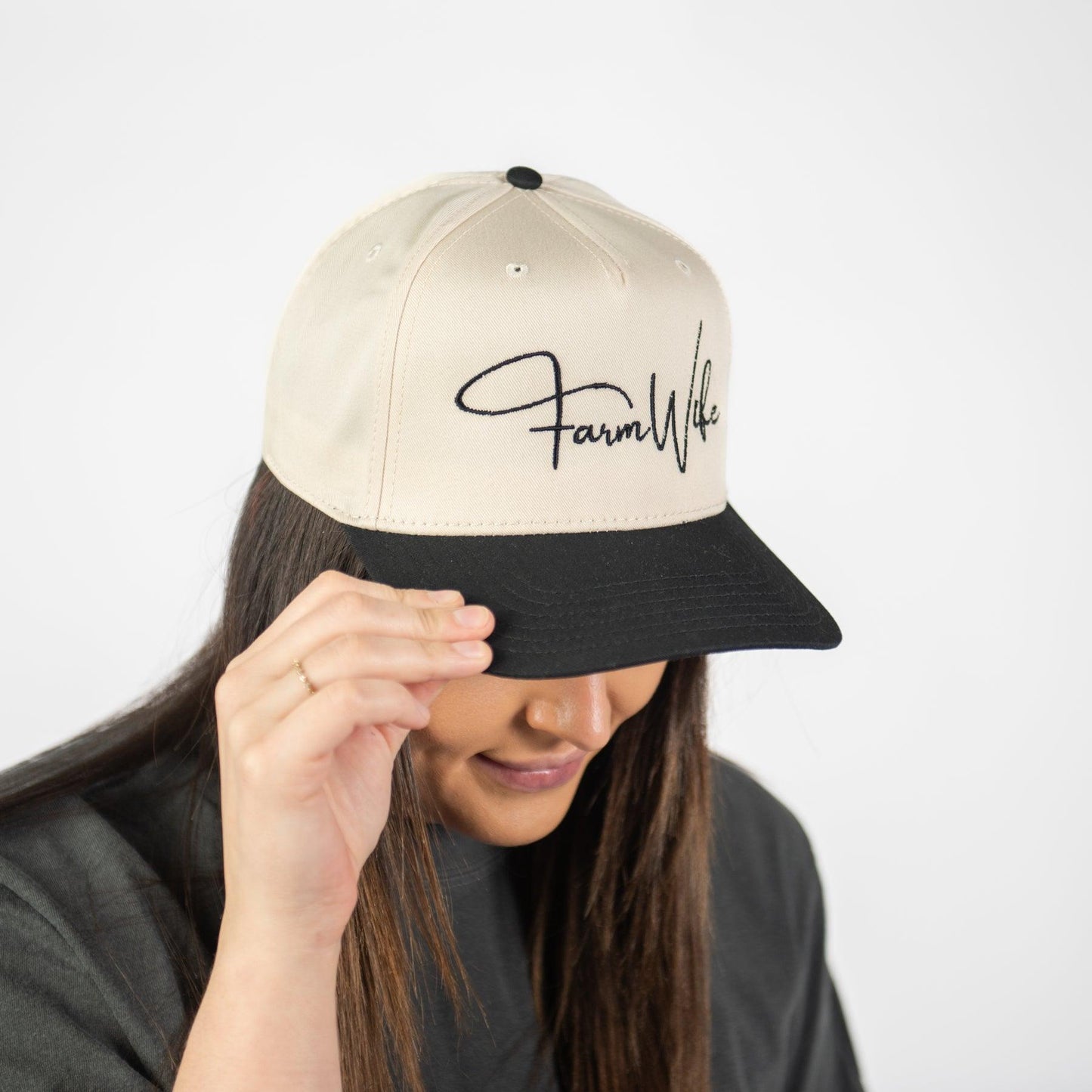 'Farm Wife' Embroidered Trucker Hat - American Farm Company