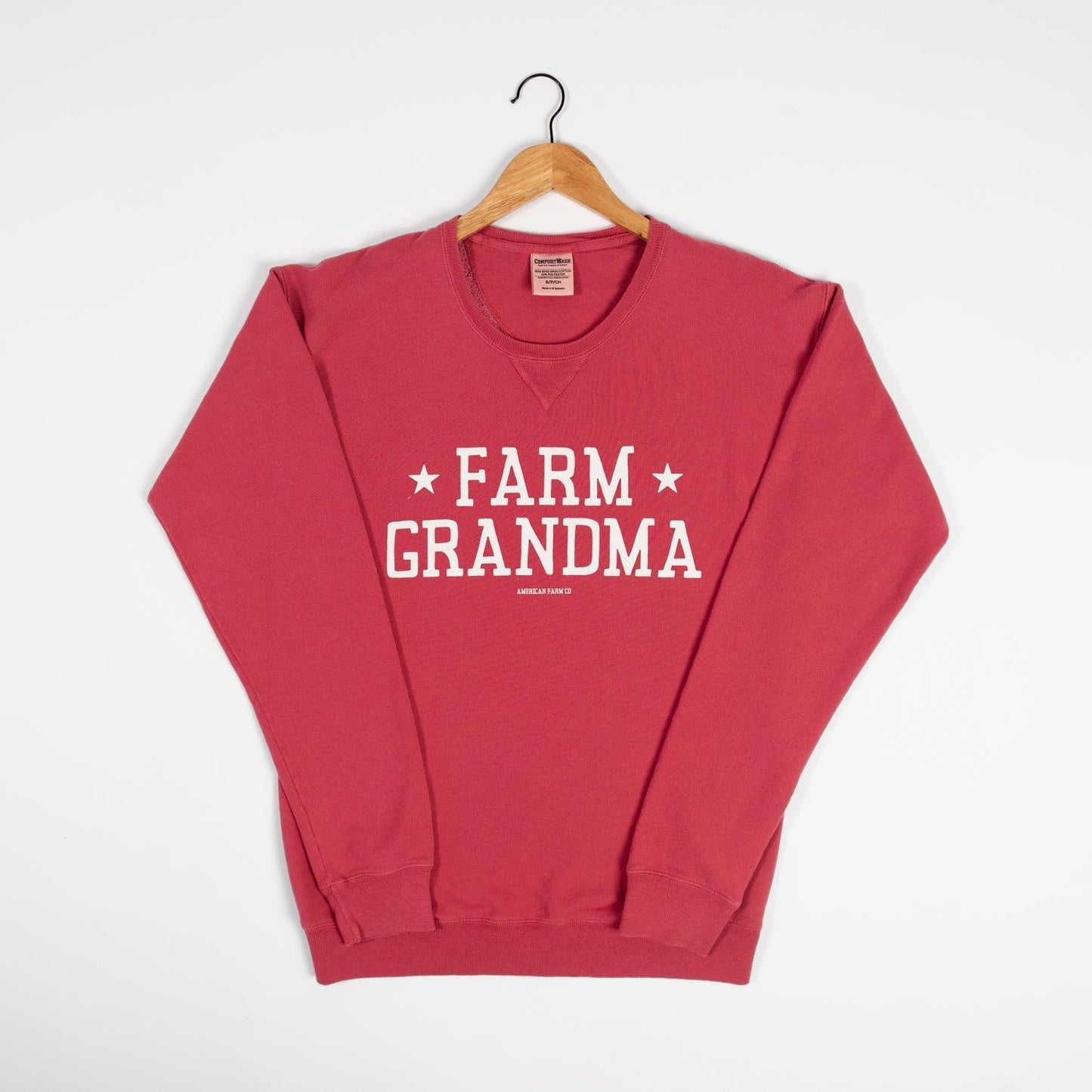 'Farm Grandma' Red Crewneck - American Farm Company