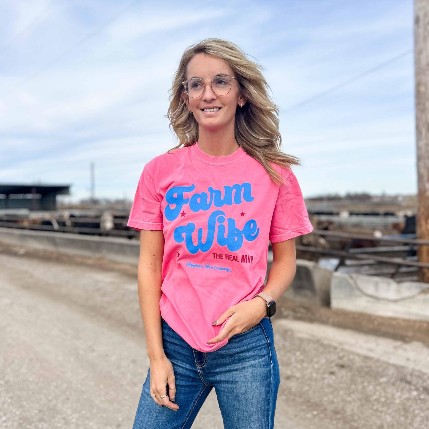 'Farm Wife - The Real MVP' Tee - American Farm Company