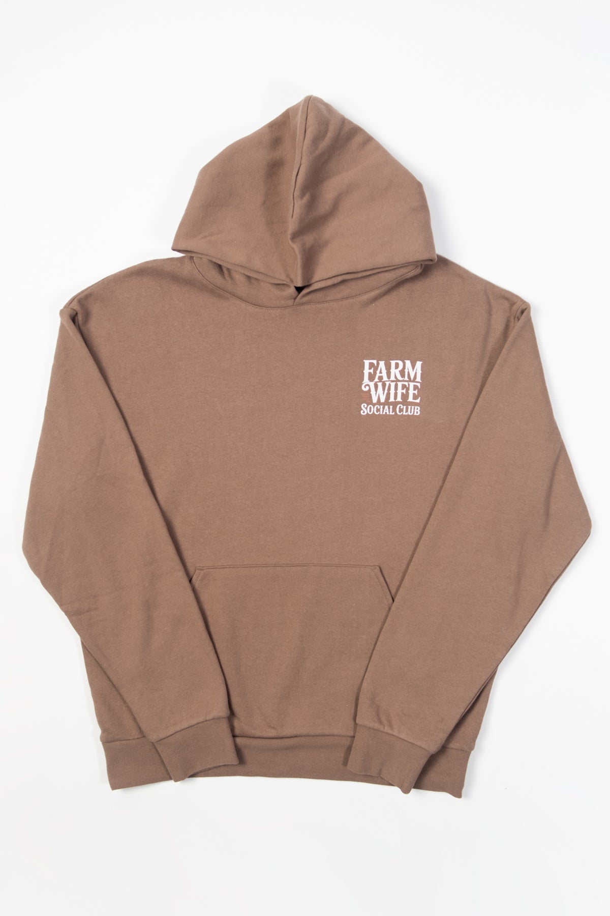 'Farm Wife Social Club' Brown Hoodie
