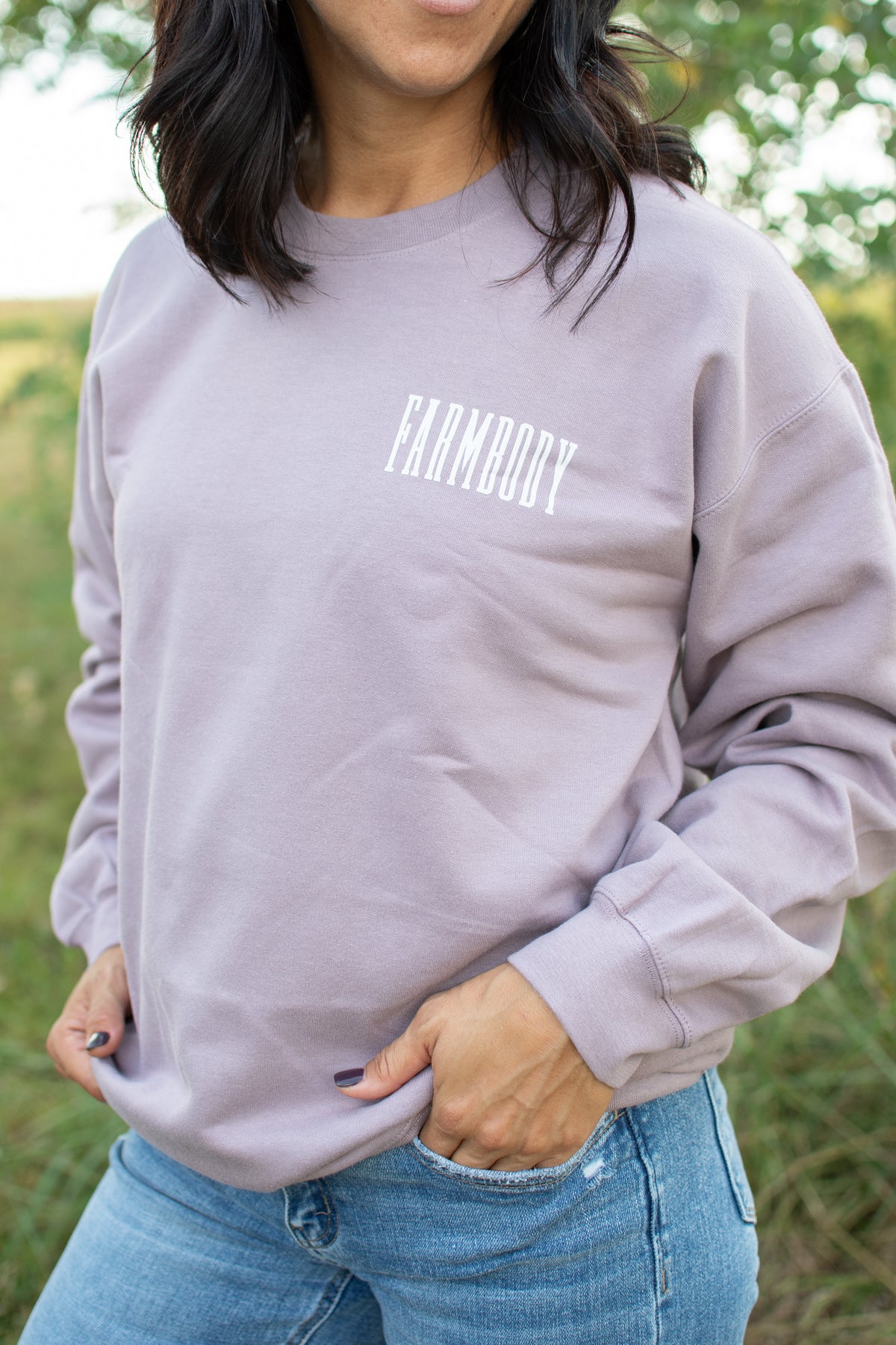 'Farmbody' Mauve Crewneck