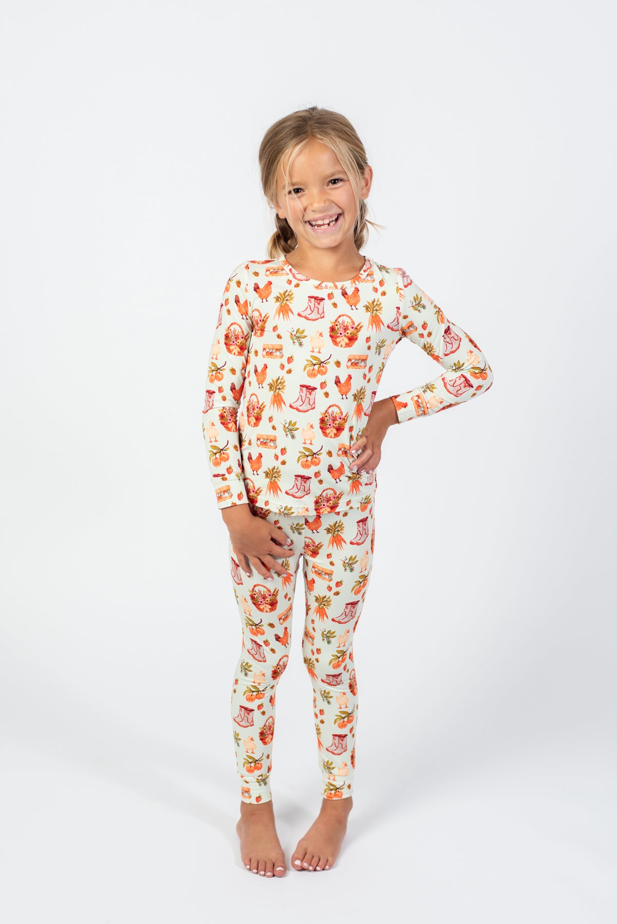 Farmer's Market Toddler/Youth Bamboo Pajama Set
