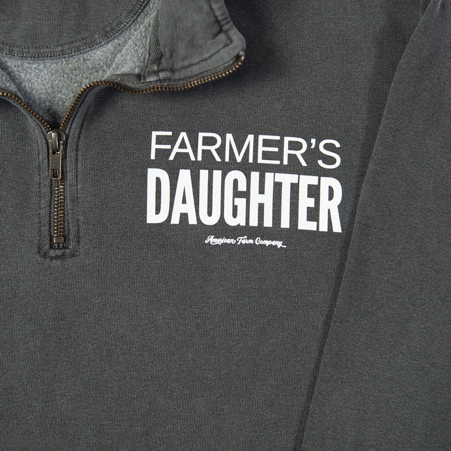'Farmer's Daughter' Charcoal 1/4 Zip - American Farm Company