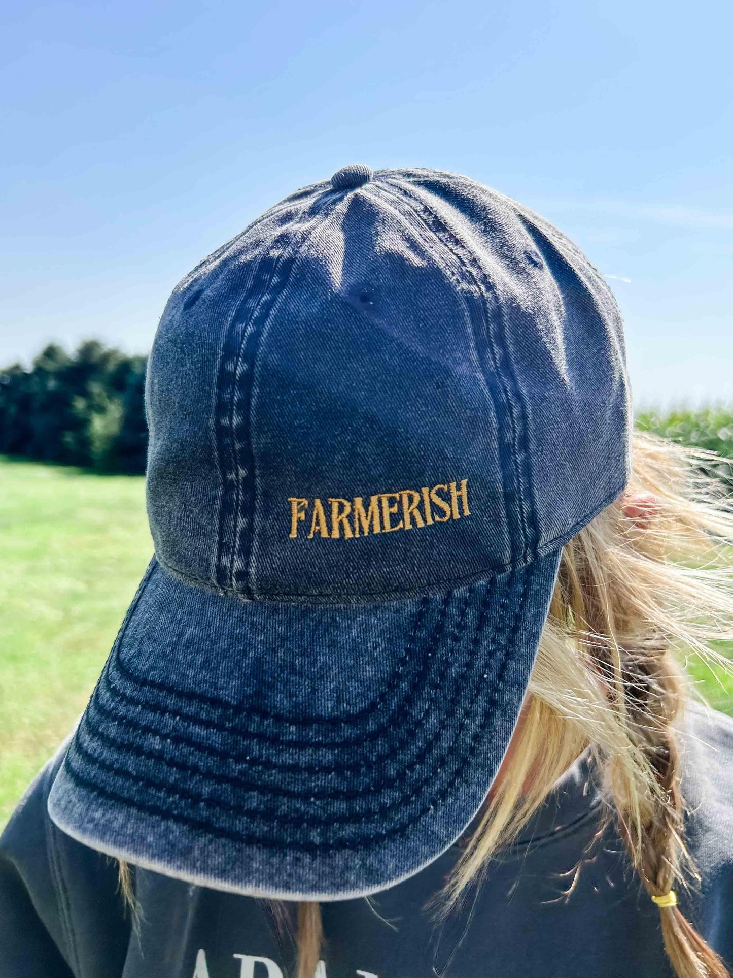 ‘Farmerish’ Acid Washed Black Cap - American Farm Company