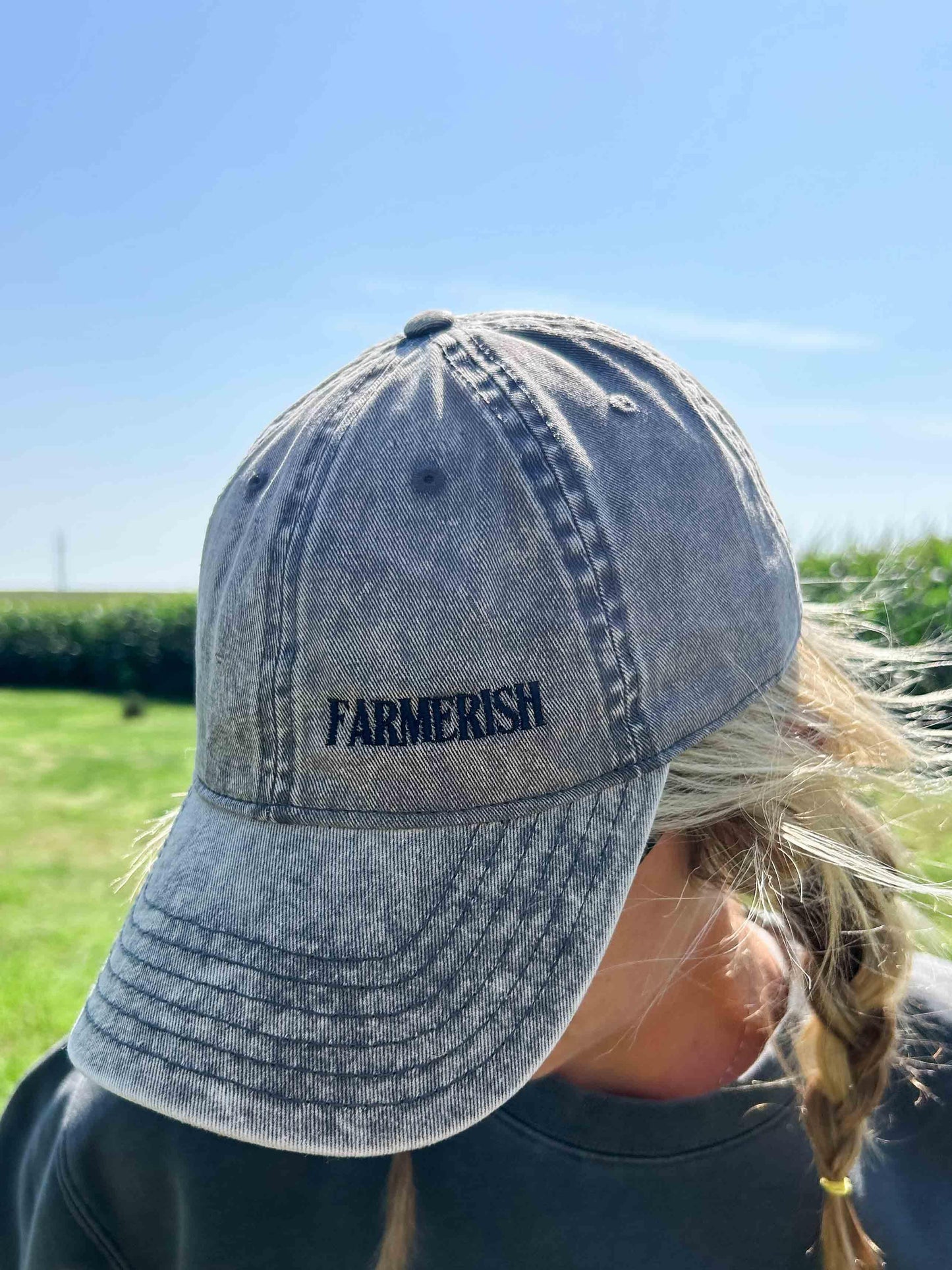 ‘Farmerish’ Acid Washed Grey Cap - American Farm Company