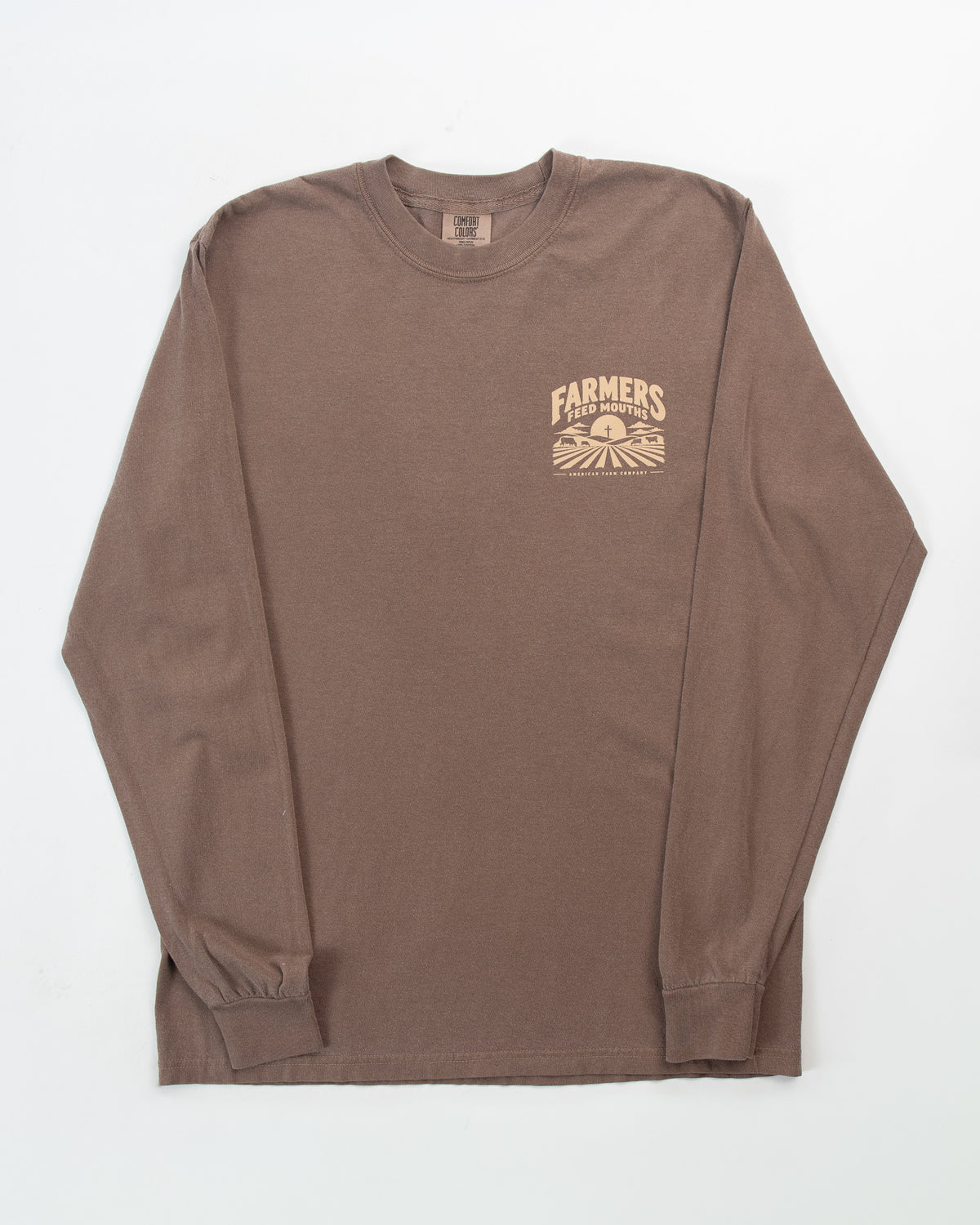 'Farmers Feed Mouths - Jesus Feeds Souls' Adult Long Sleeve