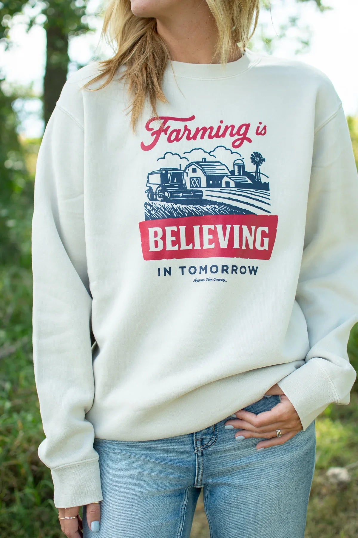 'Farming Is Believing In Tomorrow' Crewneck