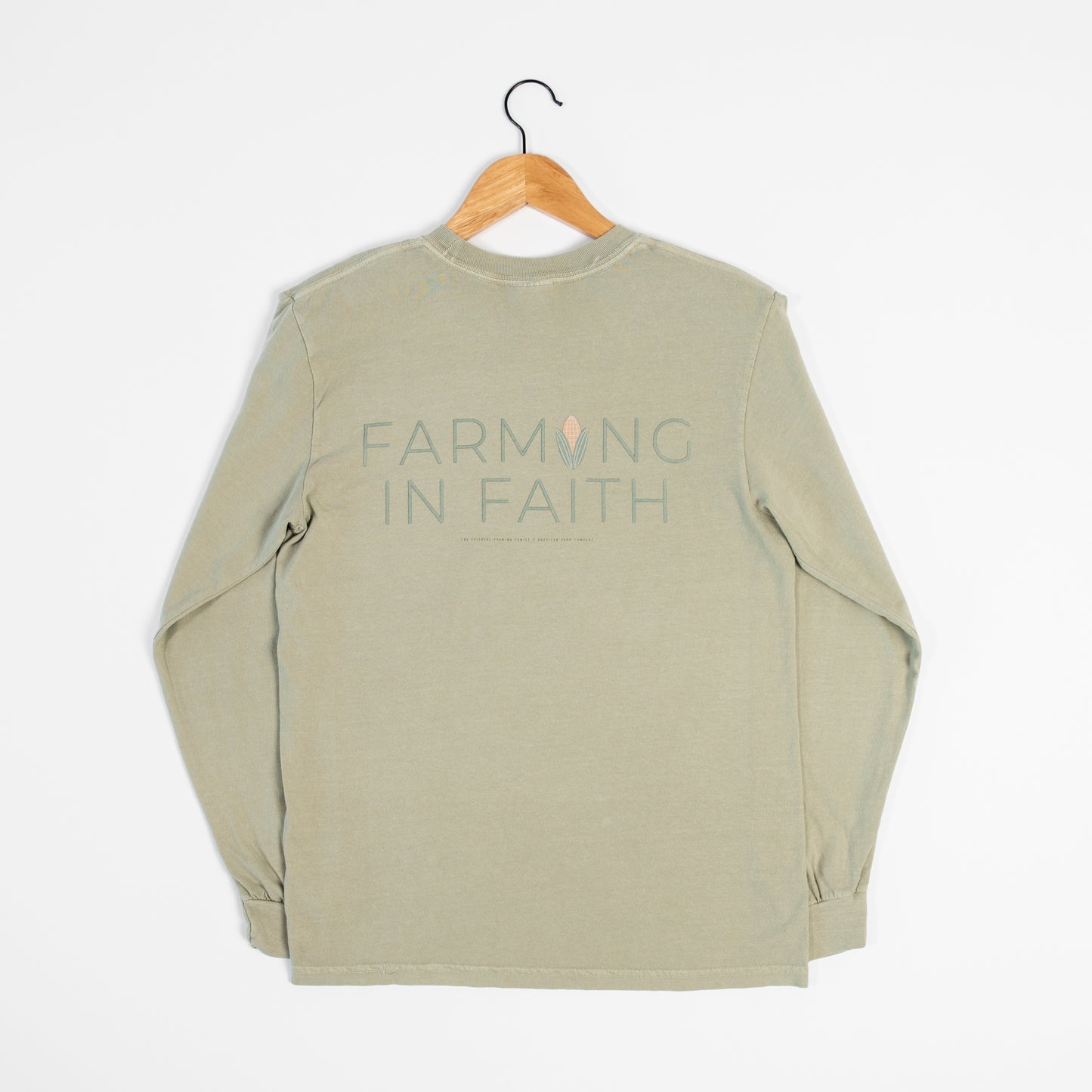 'Farming in Faith' 2 Sided Long Sleeve