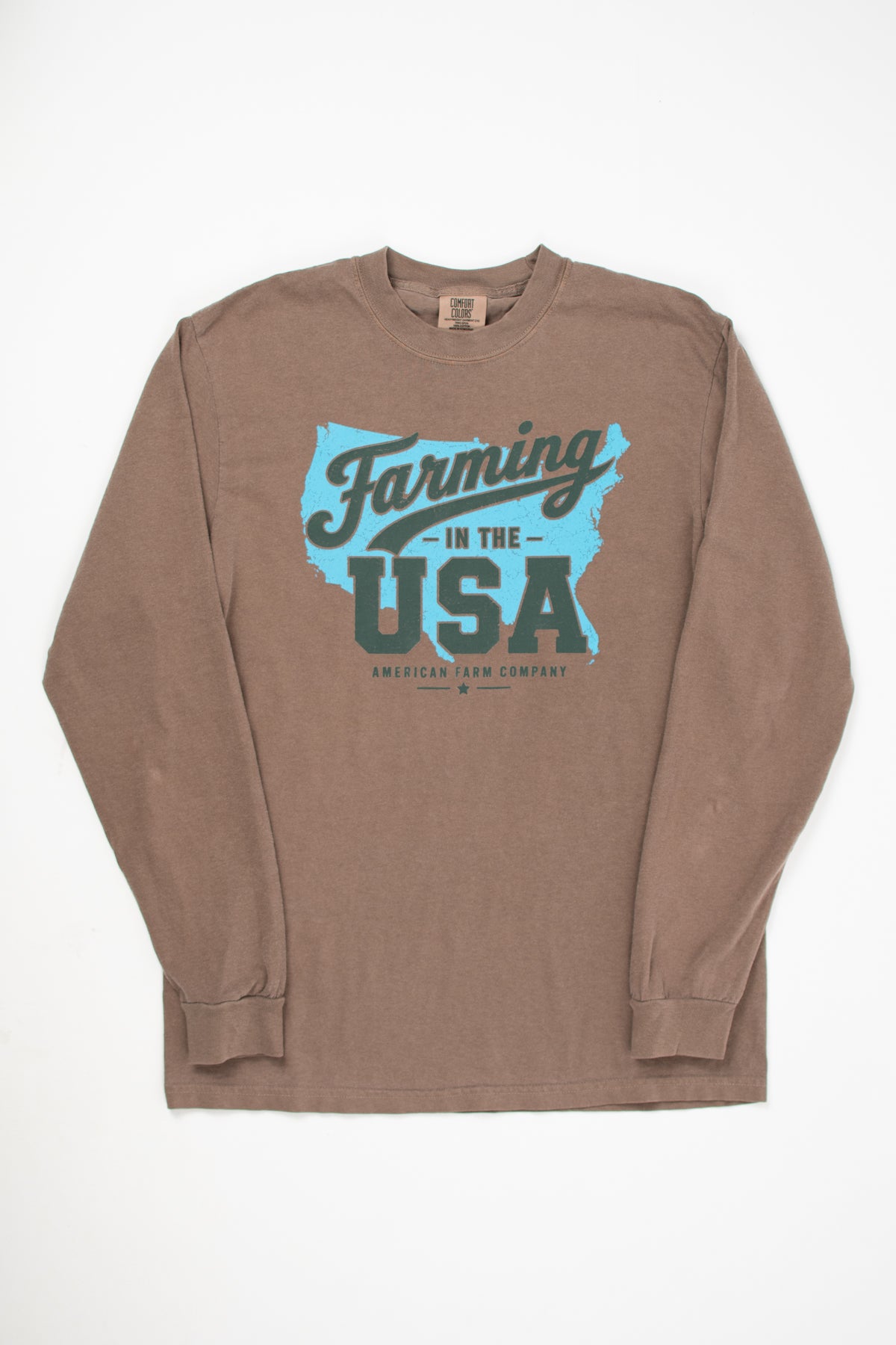 'Farming in the USA' Adult Long Sleeve