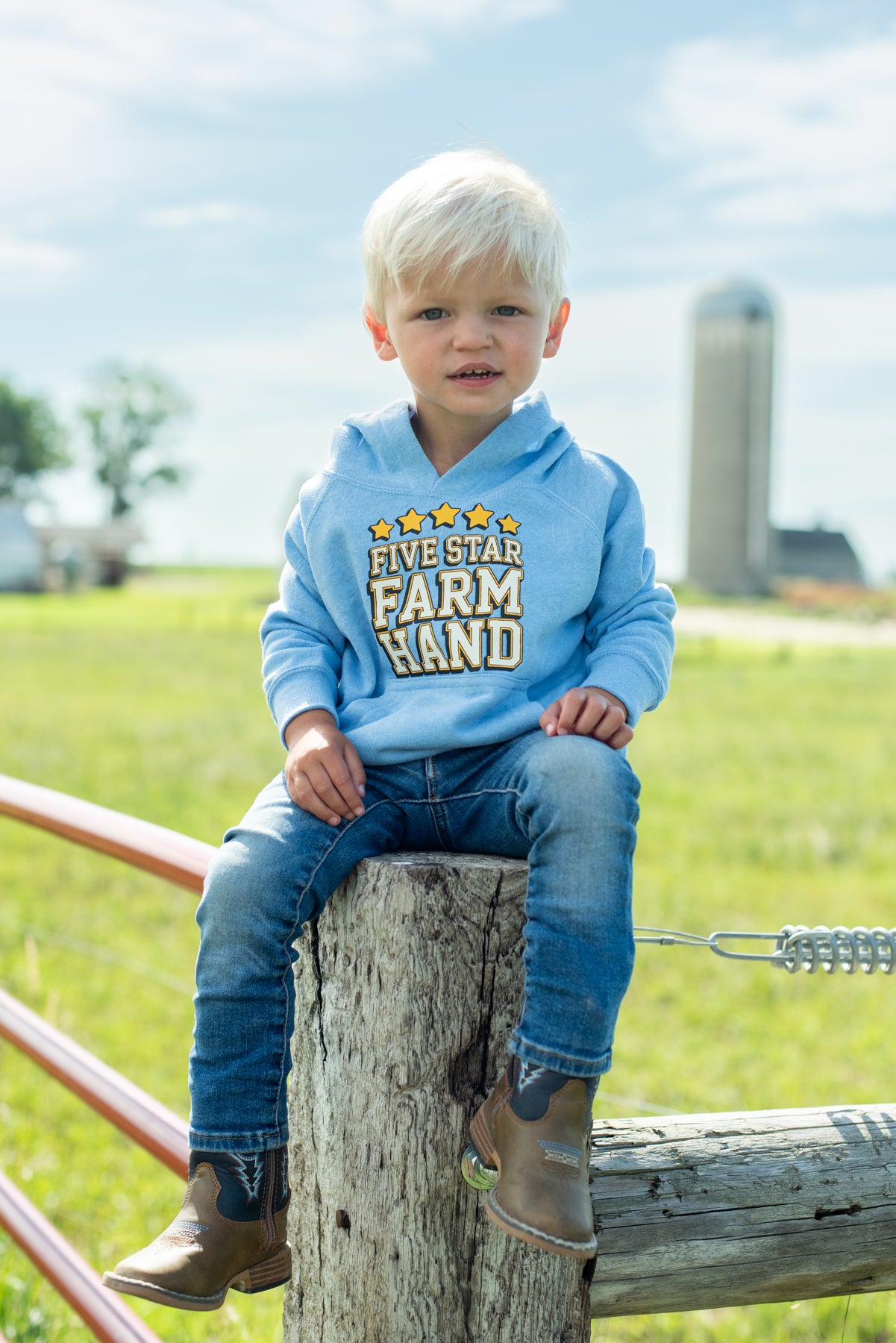 'Five Star Farm Hand' Toddler/Youth Hoodie