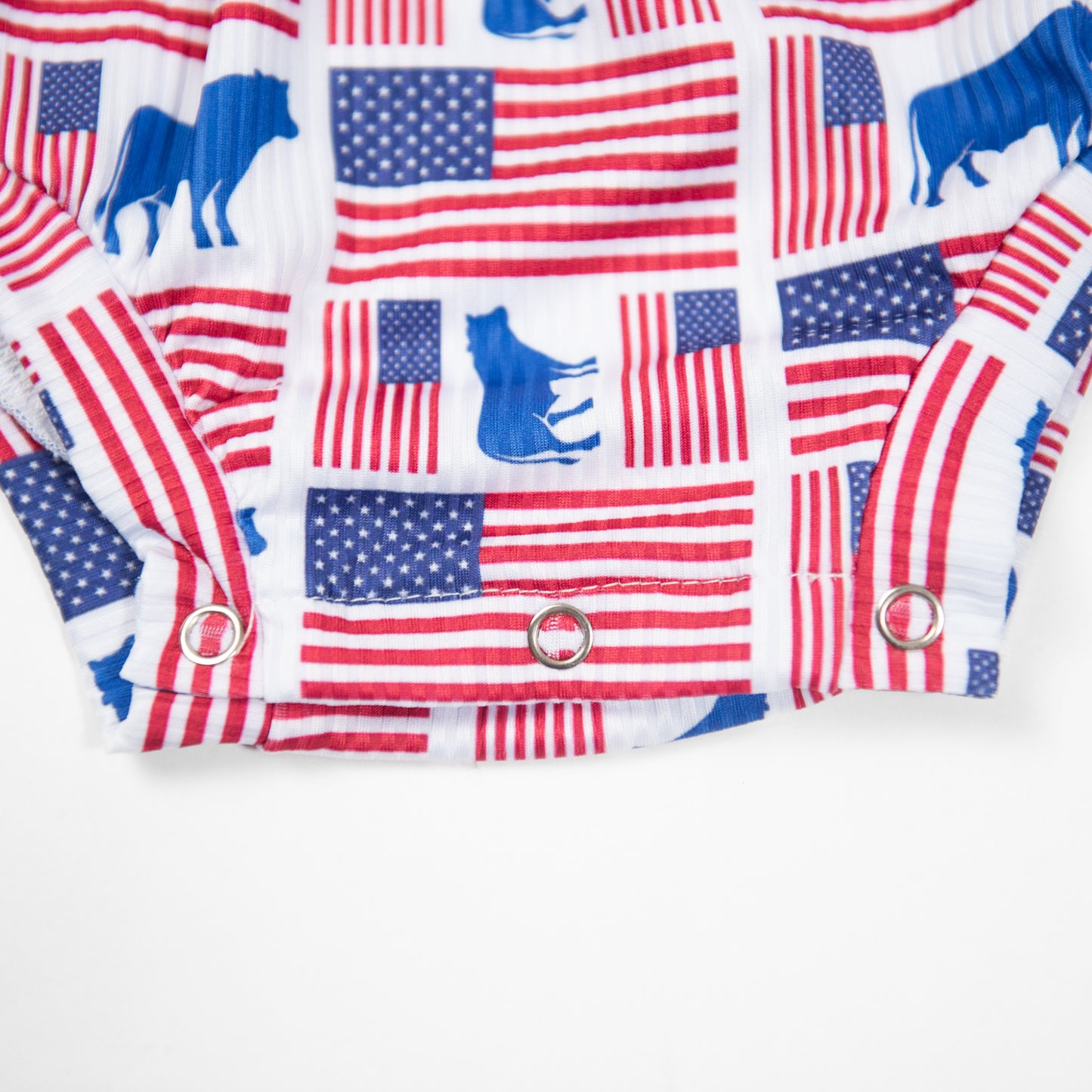 Flags & Steers Baby Bubble Romper