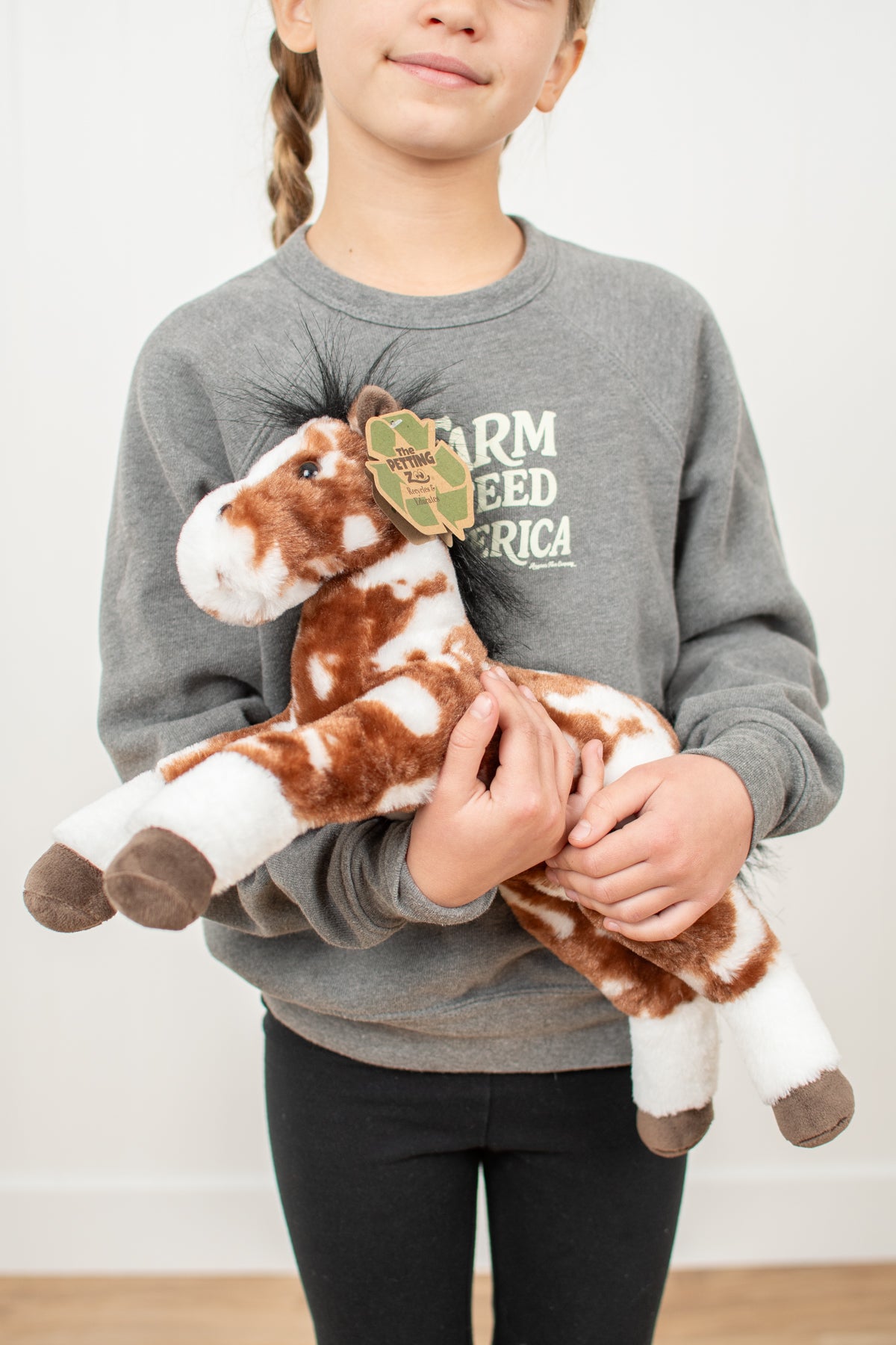 Floppy Painted/Pinto Horse Stuffed Animal Plush - 16"